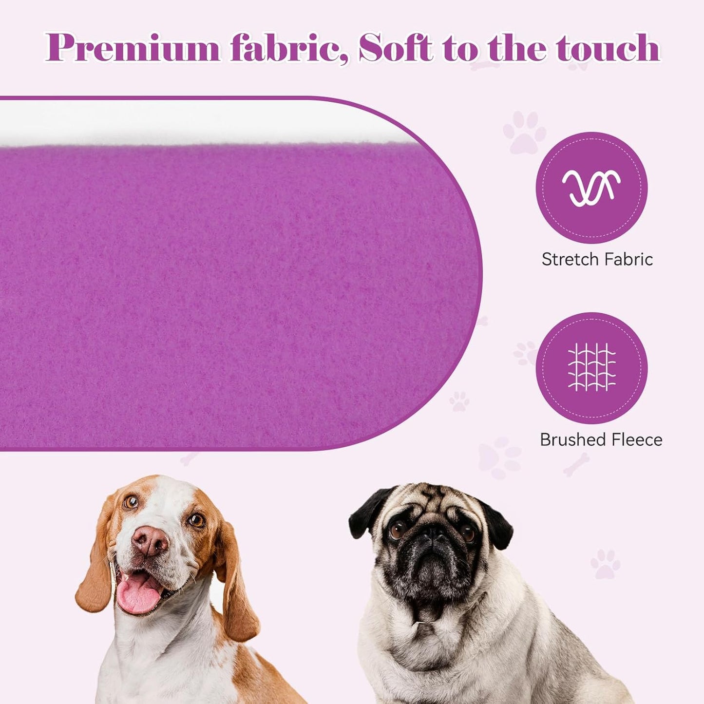 Dog Sweaters for Large Dogs Dog Hoodie Sweater Solid Soft Brushed Fleece Clothes Hoodie Sweatshirt with Pocket(Purple-XL)