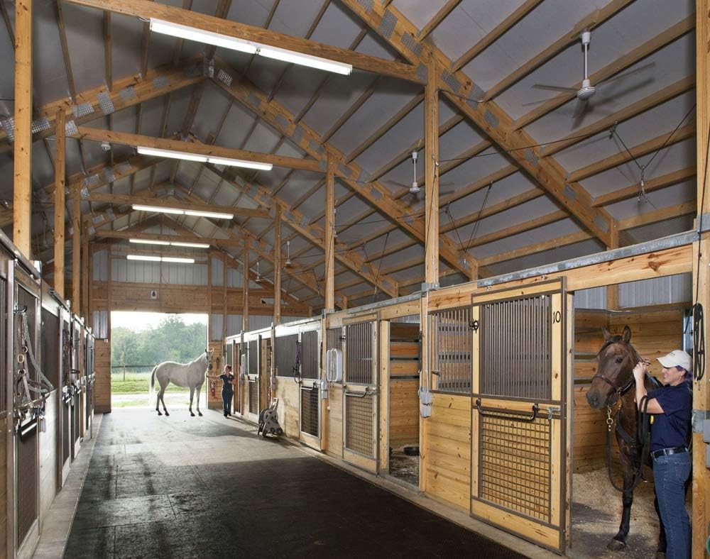 American Floor Mats - Horse/Stable Mats - Heavy Duty Stall Mats - Thick, Durable Rubber Flooring Solid Black 3/8" Thick - 4' x 50' Roll