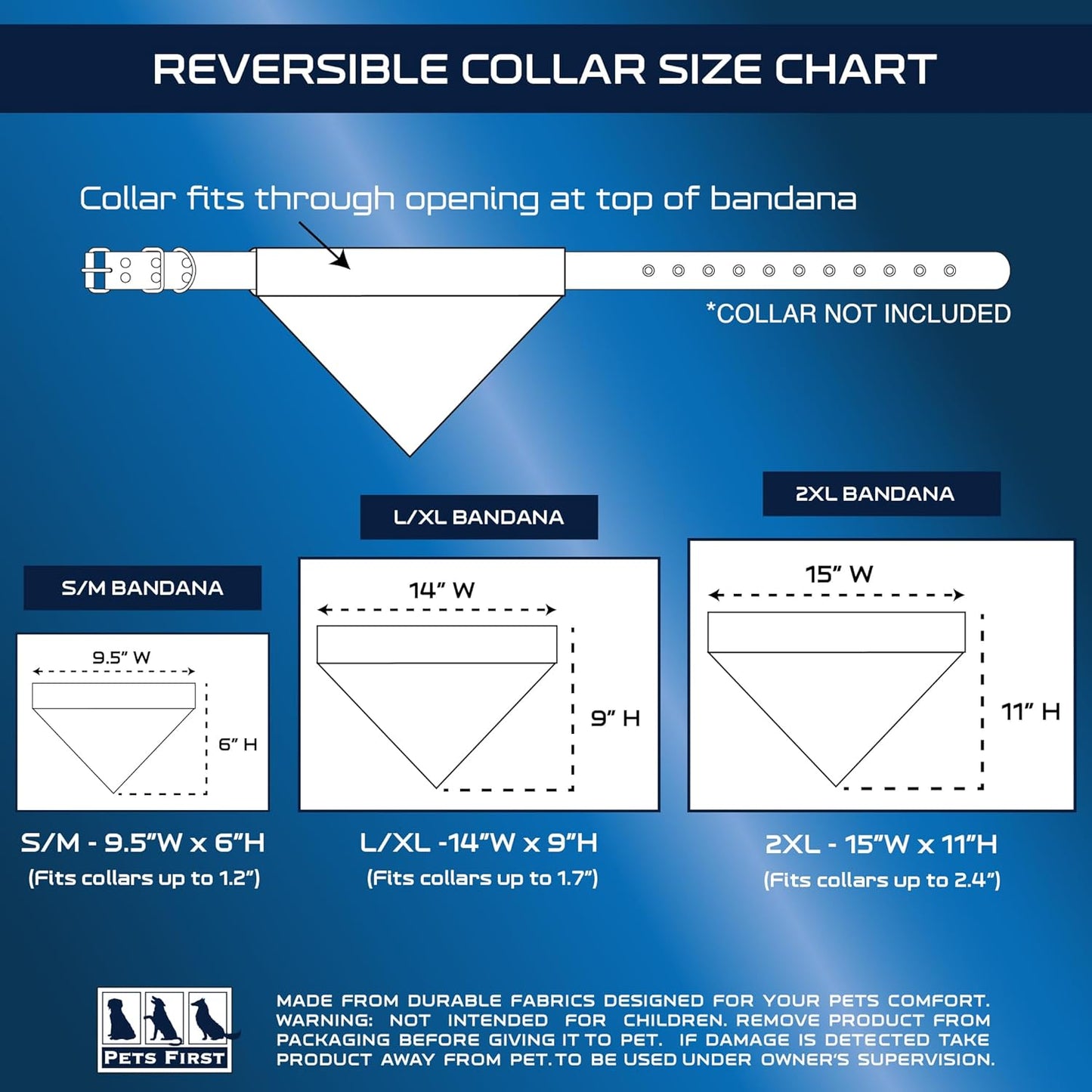 Pets First Collegiate Pet Accessories, Reversible Bandana, Alabama Crimson Tide Size XX-Large