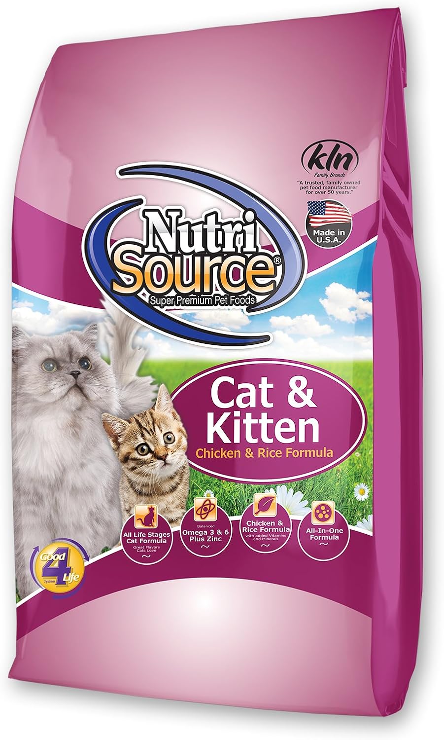 NutriSource Cat & Kitten Food, Chicken Meal, Salmon and Liver, 2.2LB