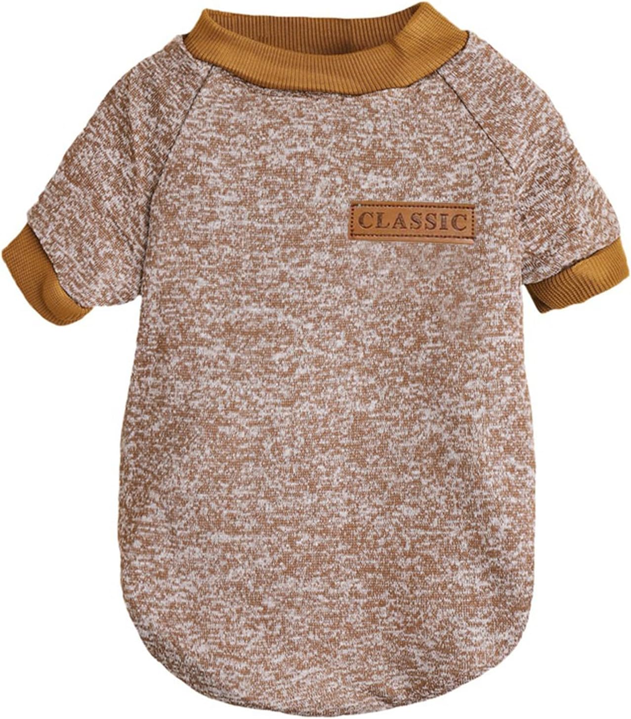 Jecikelon Dog Clothes Dogs Sweater Soft Puppies Clothing Winter Puppy Sweaters Warm Outfit for Dogs Small XXS XS Cat Apparel (Khaki, XS)