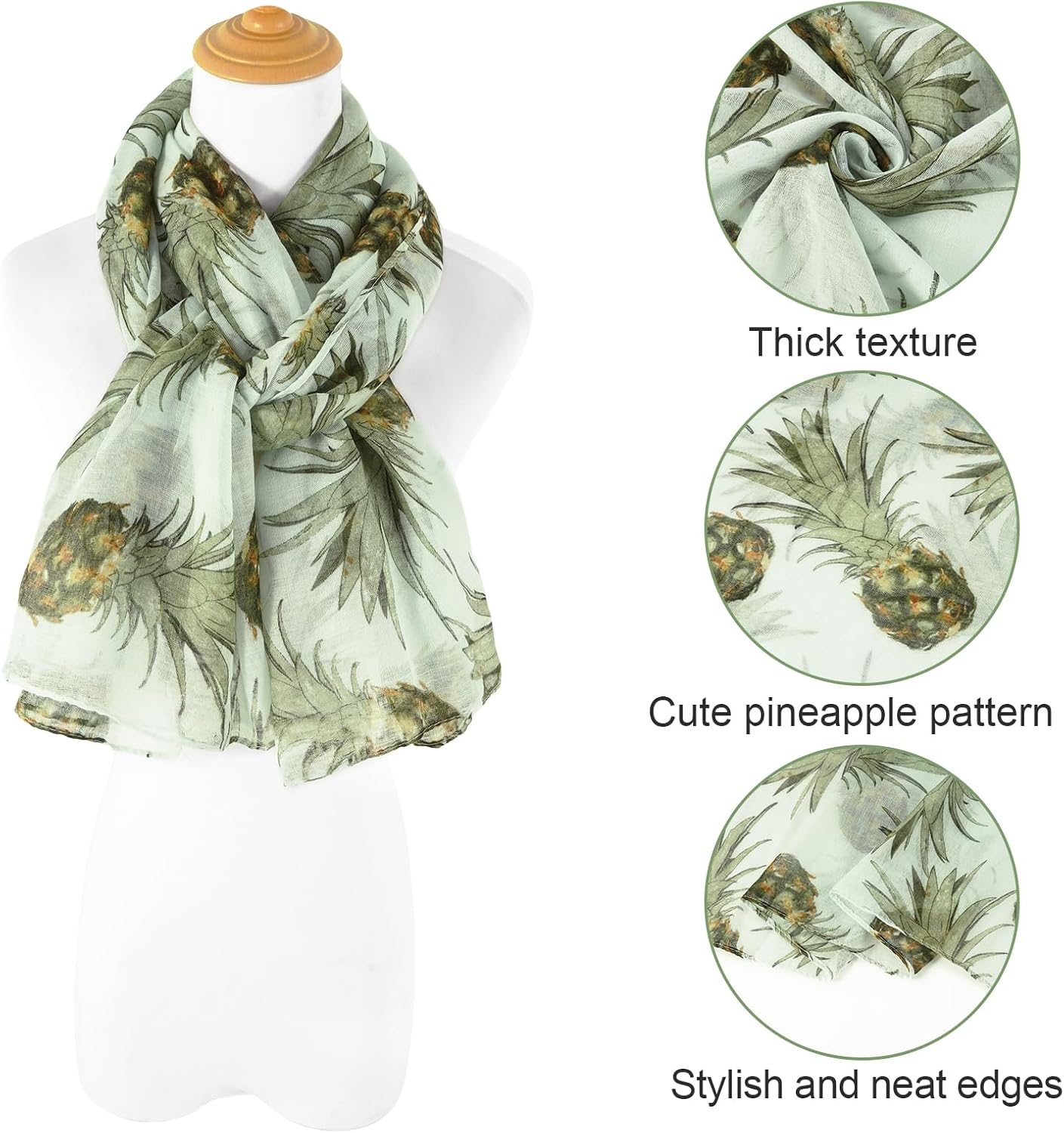 E-Clover Fashion Scarf for Women Lightweight Scarves Shawl Wrap for Spring/Summer Winter