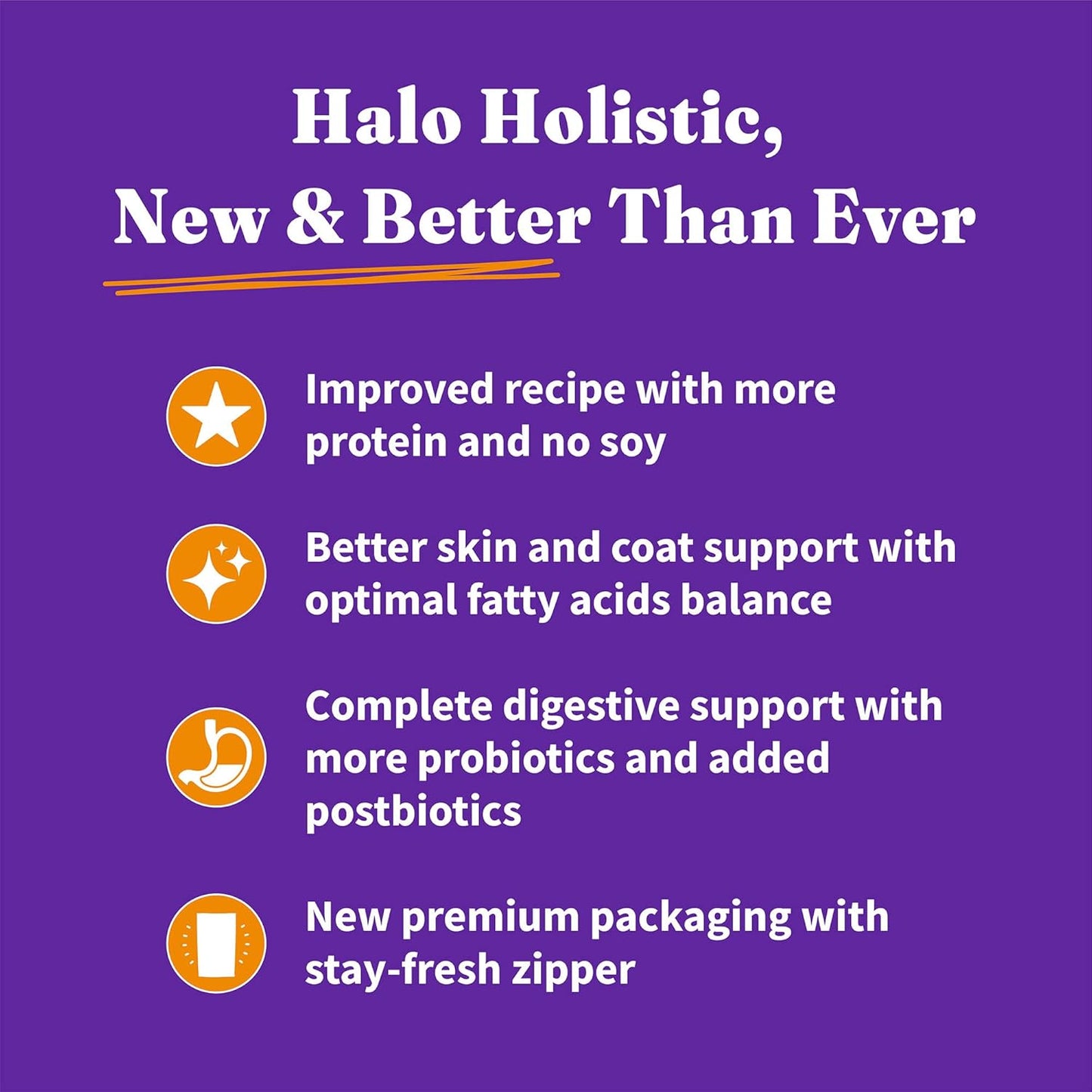 Halo Holistic Cage Free Chicken Cat Food, Grain Free Dry Cat Food, For Healthy Weight Support, Kibble for Indoor Cats, 6 lb Bag