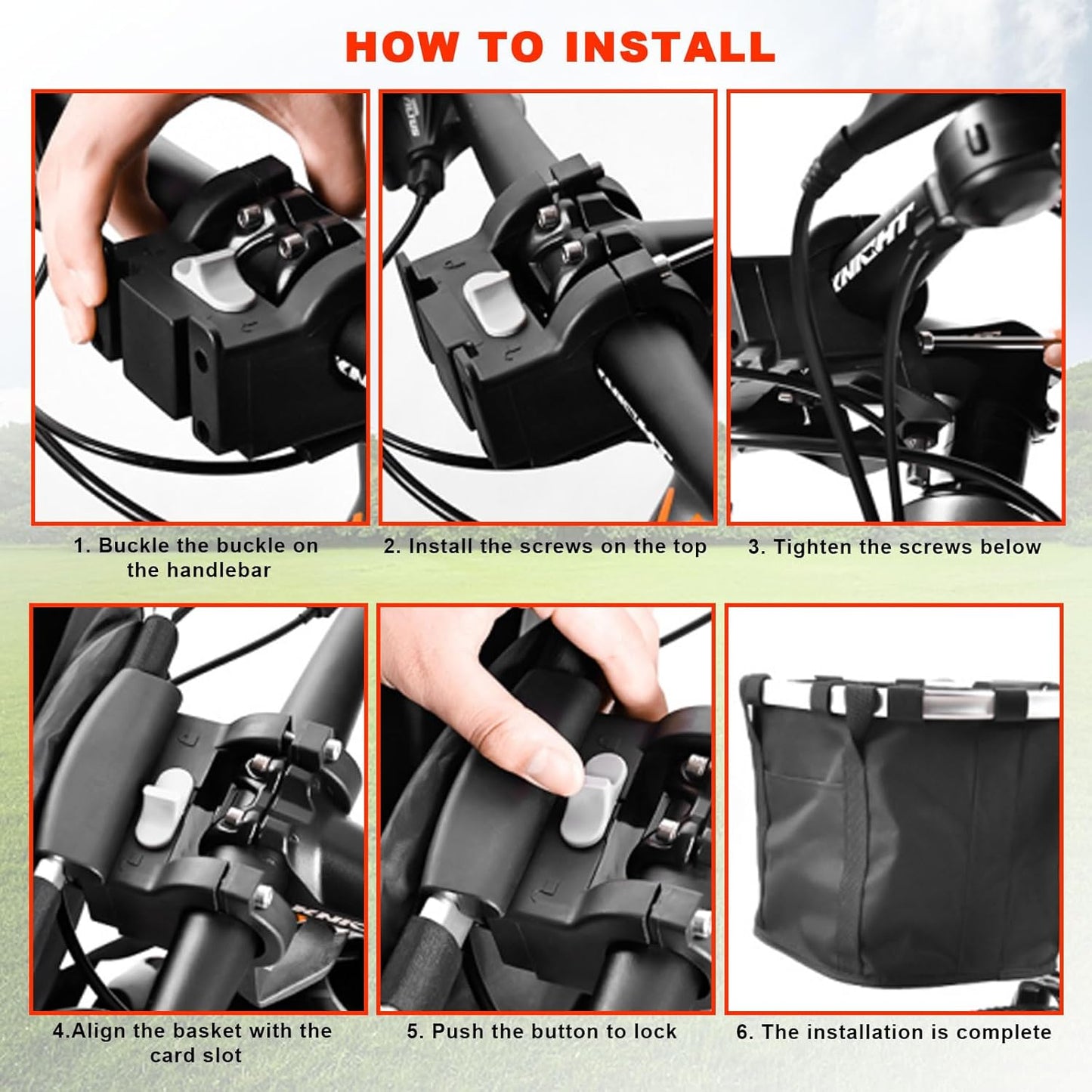 Bike Basket Front Dog Basket for Bike, Bike Baskets for Adult Bikes, Bike Bags for Bicycles, Removable Bicycle Basket, Folding Small Pet Bag for Shopping Camping Cycling