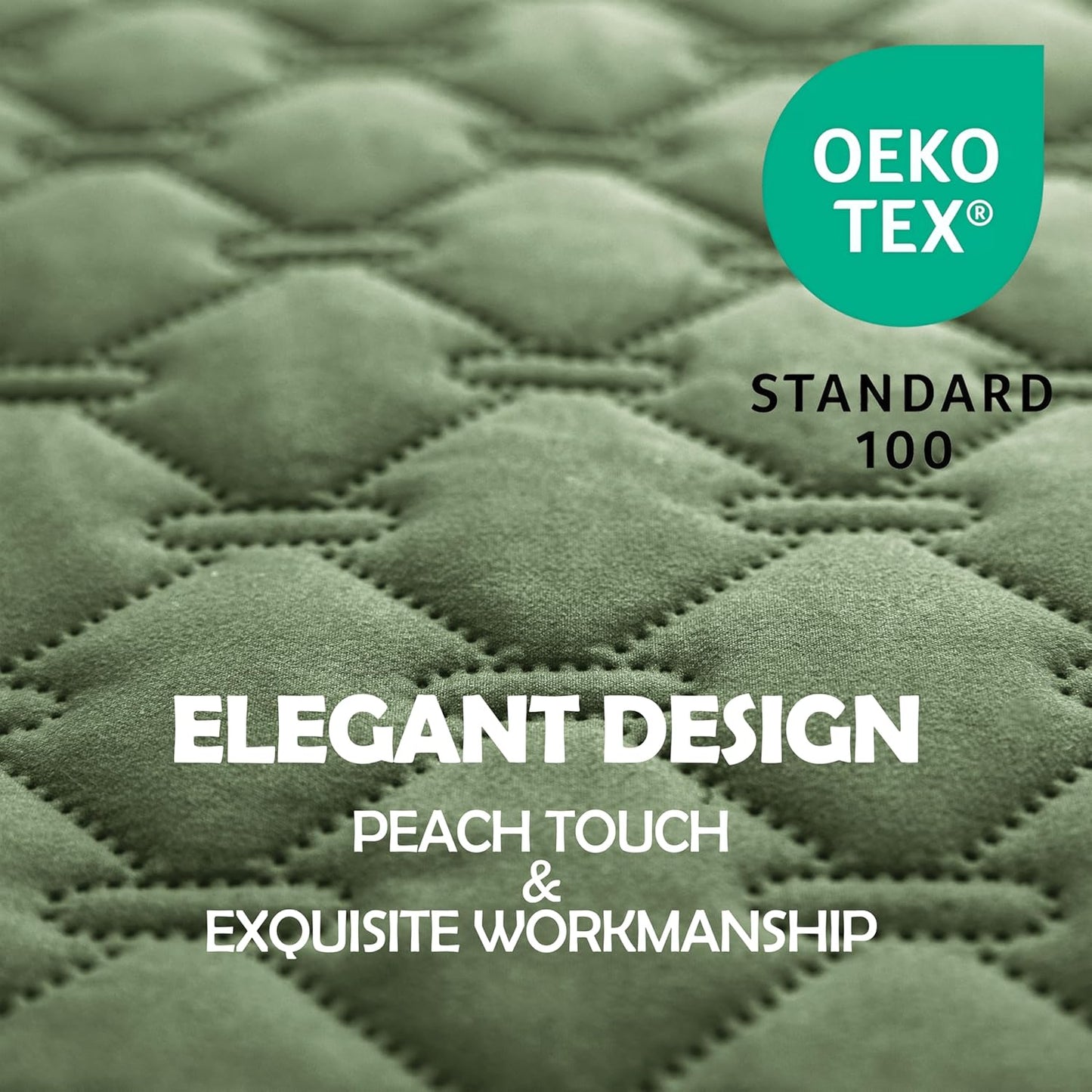 gogobunny 100% Double-Sided Waterproof Dog Bed Cover Pet Blanket Sofa Couch Furniture Protector for Puppy Large Dog Cat, Reversible (82x82 Inch (Pack of 1), Dark Green/Light Green)