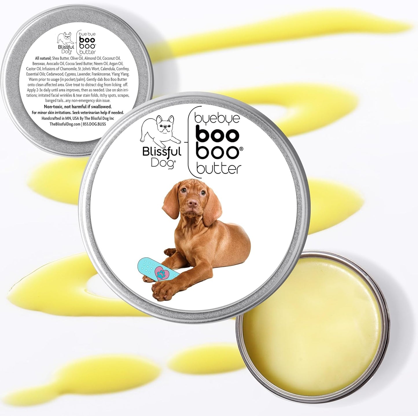 The Blissful Dog 2 oz TIN Vizsla Booboo Butter