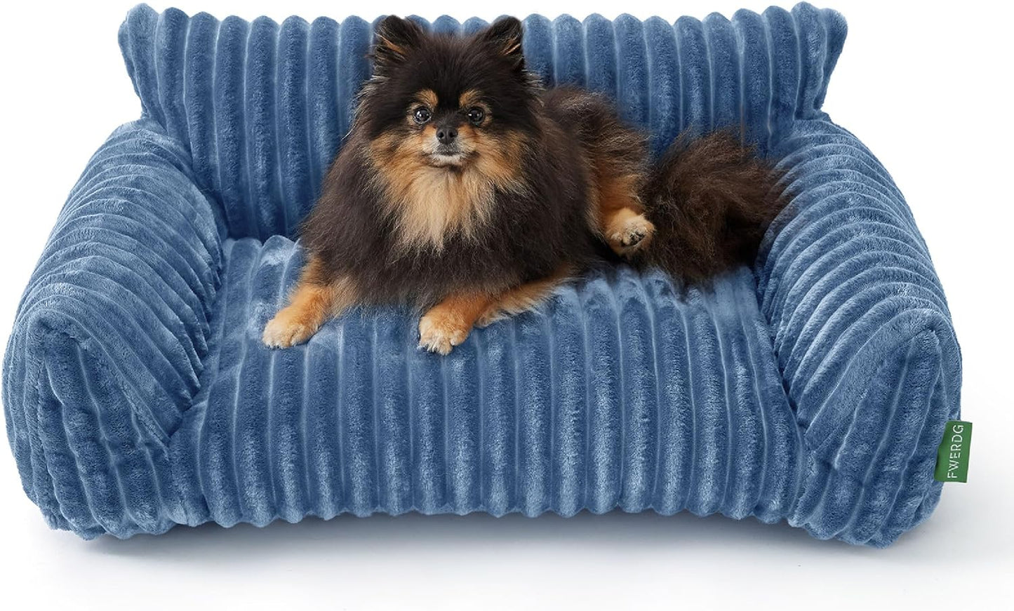 Cute Couch Bed for Pets, Supportive Cat Sofa for Indoor Cats, Medium Dog Sofa Bed for Medium Dogs, Blue, 30 inches