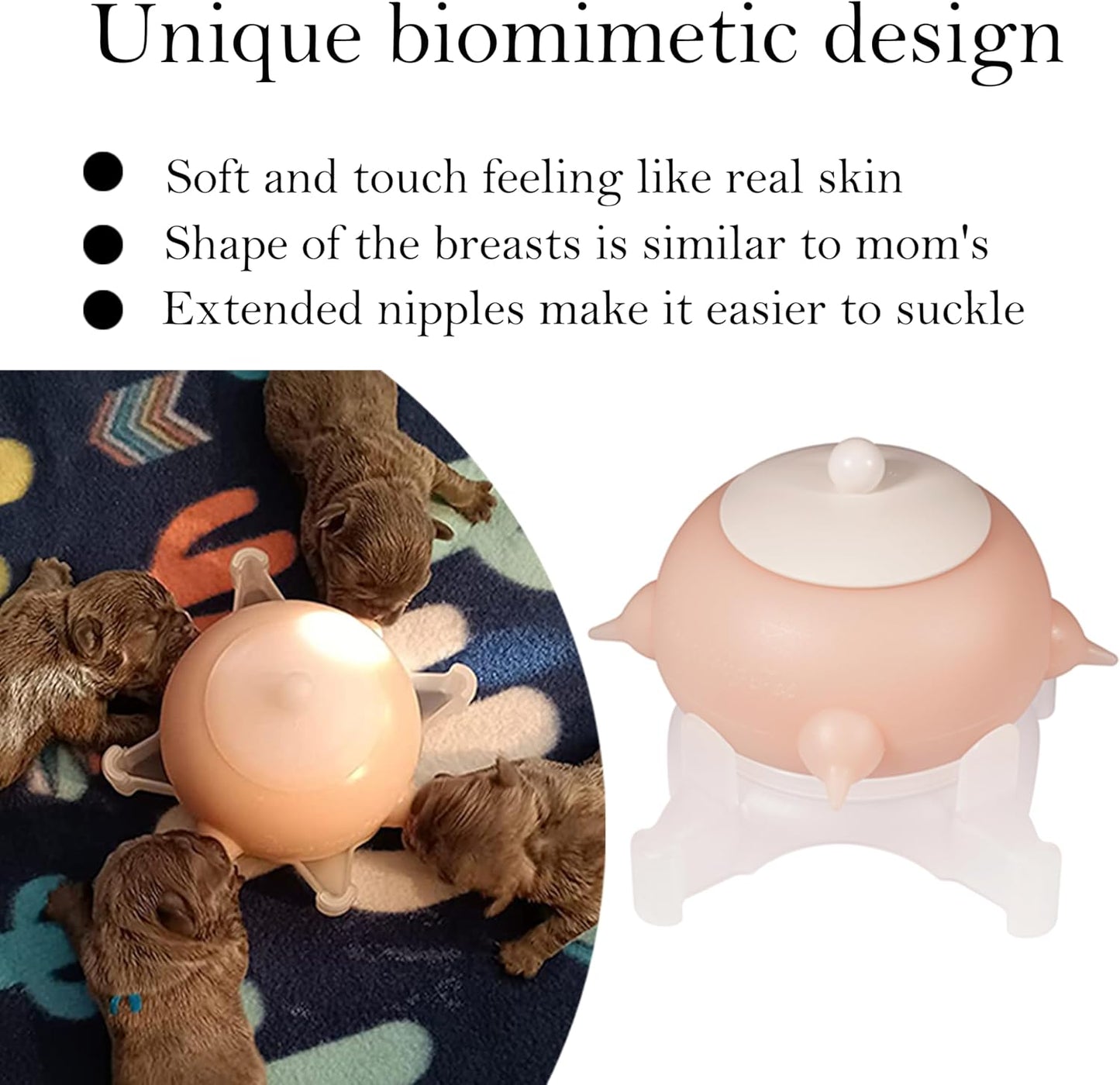 Puppy Milk Feeder Nursing Station feeders for Multiple Puppies Milk replacer Dongdong pet (S Size Bowl (Toy/Small Puppy)