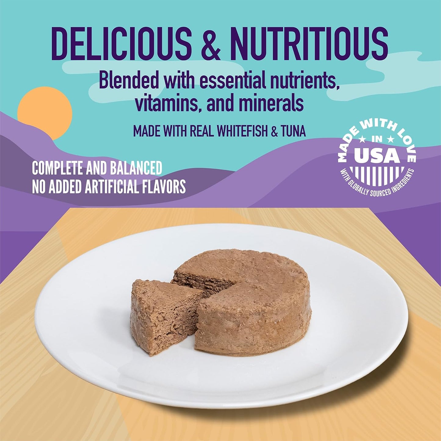 A Strong Heart Canned Wet Cat Food, Whitefish & Tuna Dinner Paté - 5.5 oz Cans (Pack of 24), Made in The USA with Real Ocean Whitefish & Tuna