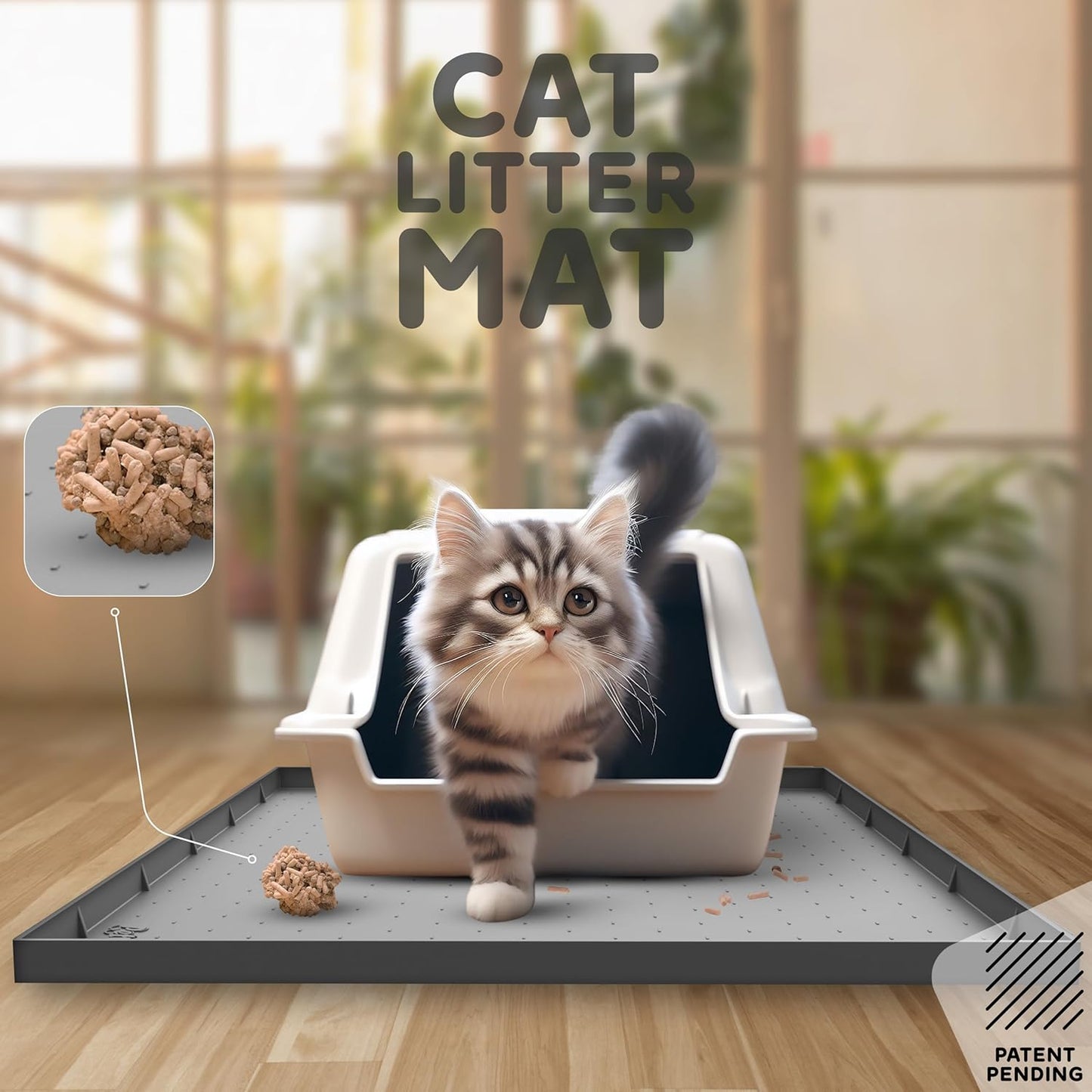 32x24x1” XL Dog Food Mat - All Purpose Under Sink Liner, Washer and Dryer Covers for The Top, Silicone Griddle Mat for Blackstone - Raised Edges Dog Mat for Food and Water Prevent Spill, Waterproof