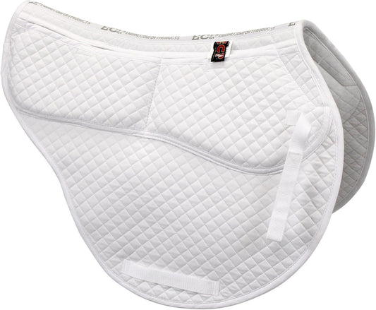 ECP Equine Comfort Products All-Purpose Contoured Correction Saddle Pad with Adjustable Memory Foam Inserts for Custom Support, Non-Slip, Shock Absorbing, 22” Spine, 19.5” Drop