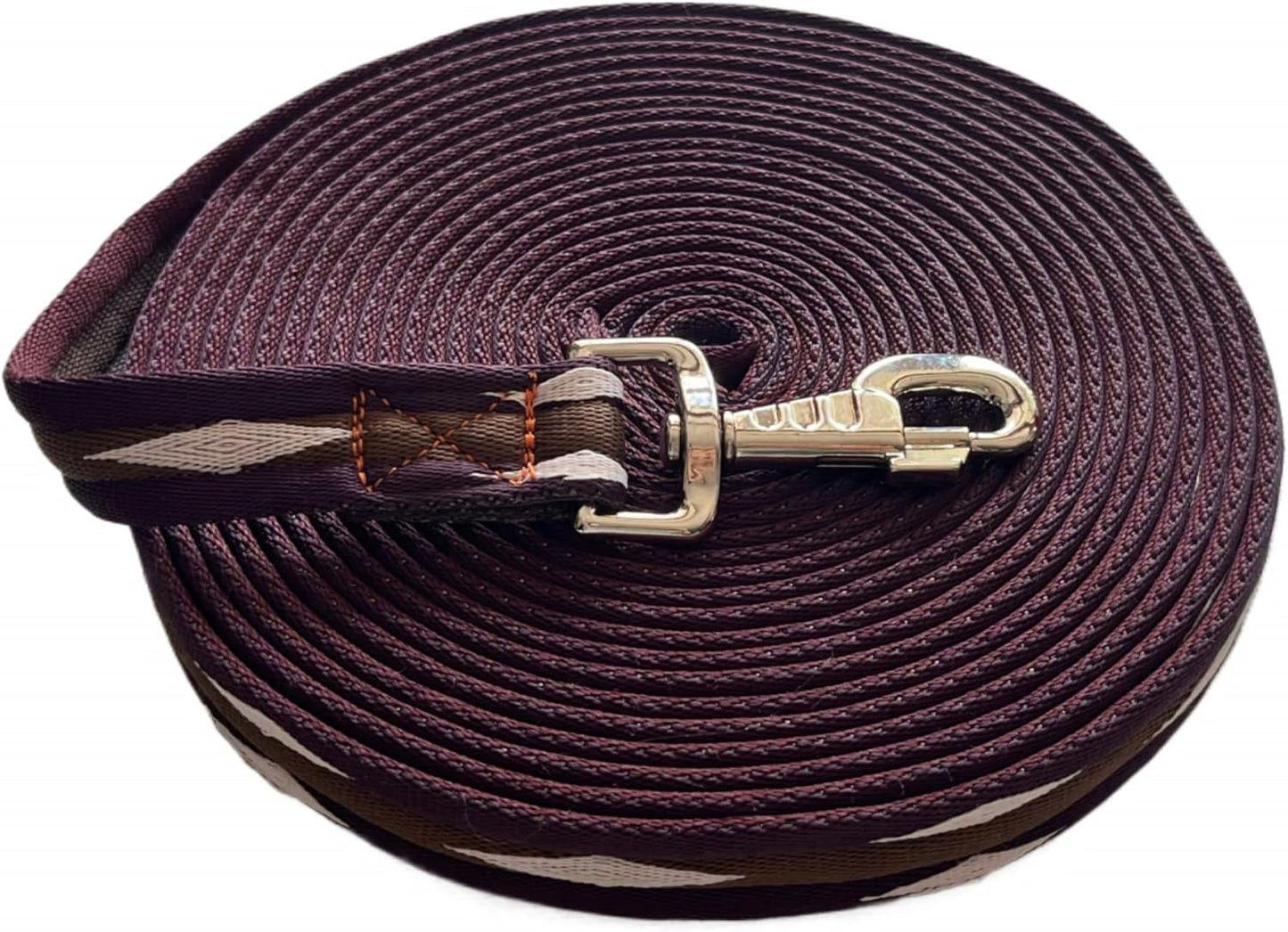 Premium Horse Training Lunge Line with Alloy Trigger Buckle for Accurate Equestrian Training of 26 Foot (8 Meters)
