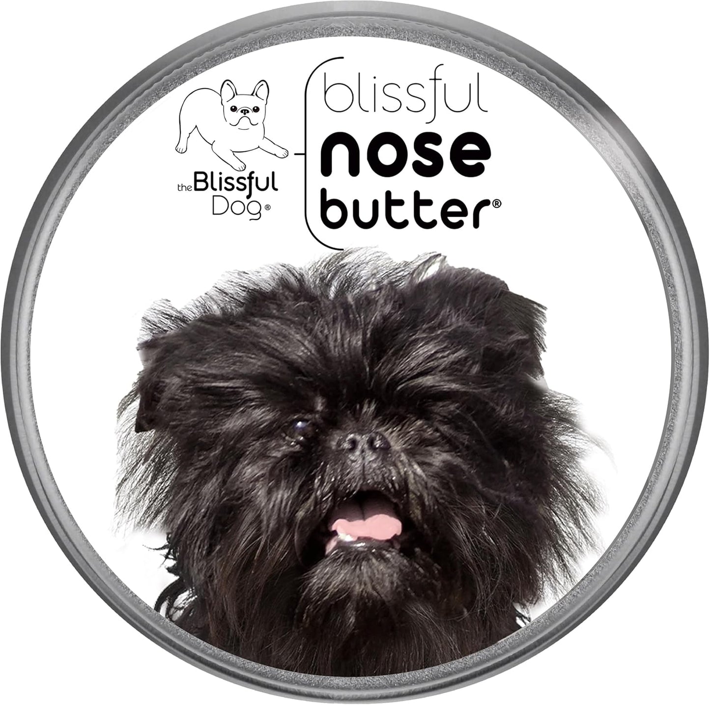 The Blissful Dog Affenpinscher Nose Butter for Dry, Cracked Skin, Lick-Safe Dog Nose Balm with Moisturizing Shea Butter, Almond, Olive, and Essential Oils, Pet Supplies, Uncented, 4 oz.