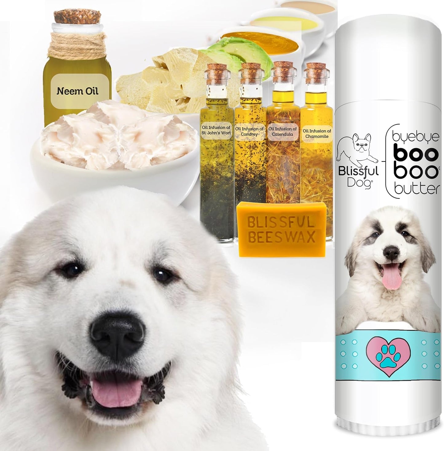 The Blissful Dog .50 oz Tube Great Pyrenees Booboo Butter