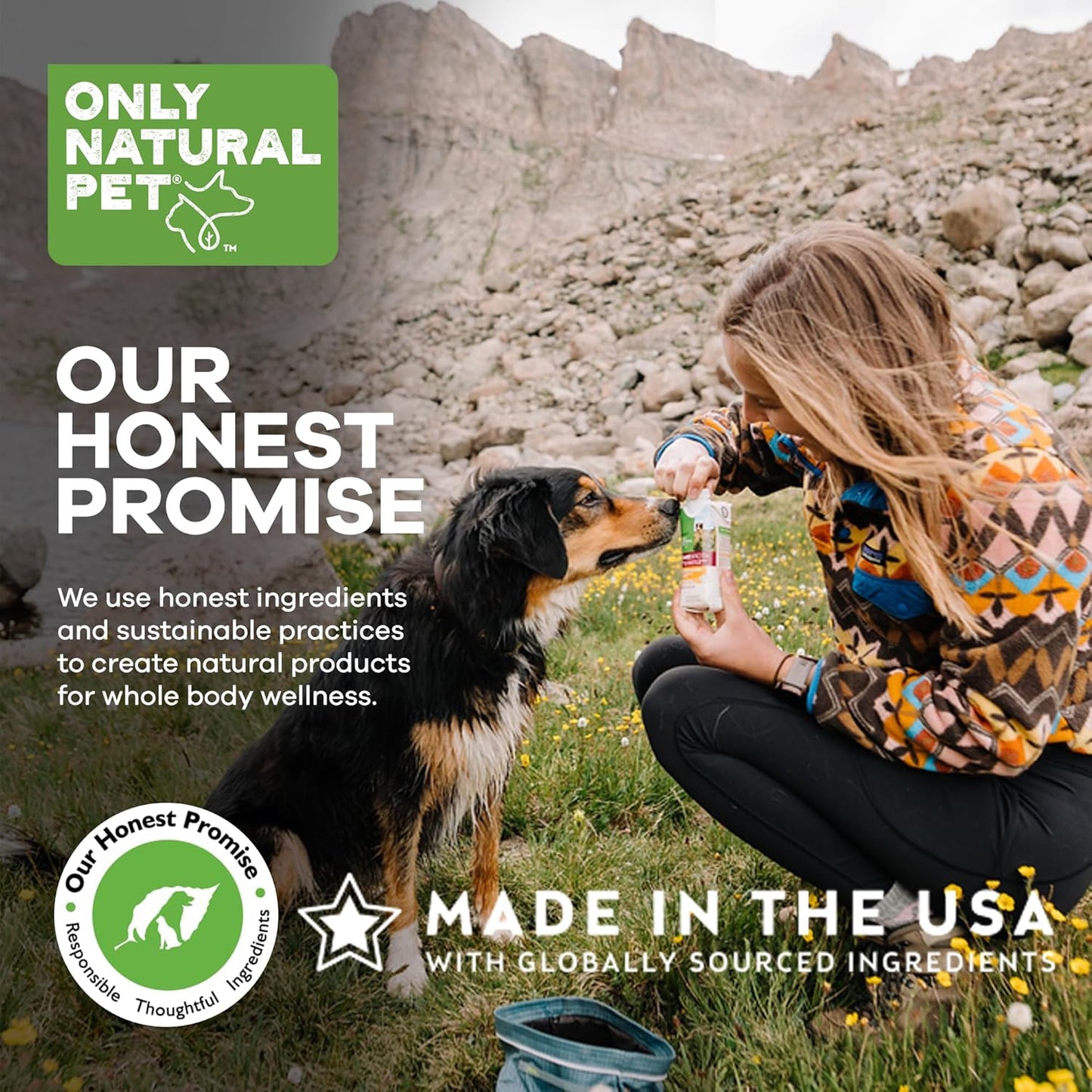 Only Natural Pet Bone Broth Chicken Flavor Dog & Cat Meal Topper, 100% Human-Grade Slow-Simmered, Free-Range for Dry Food or to Hydrate Dehydrated Food - (2-Pack / 11.16 oz Each)