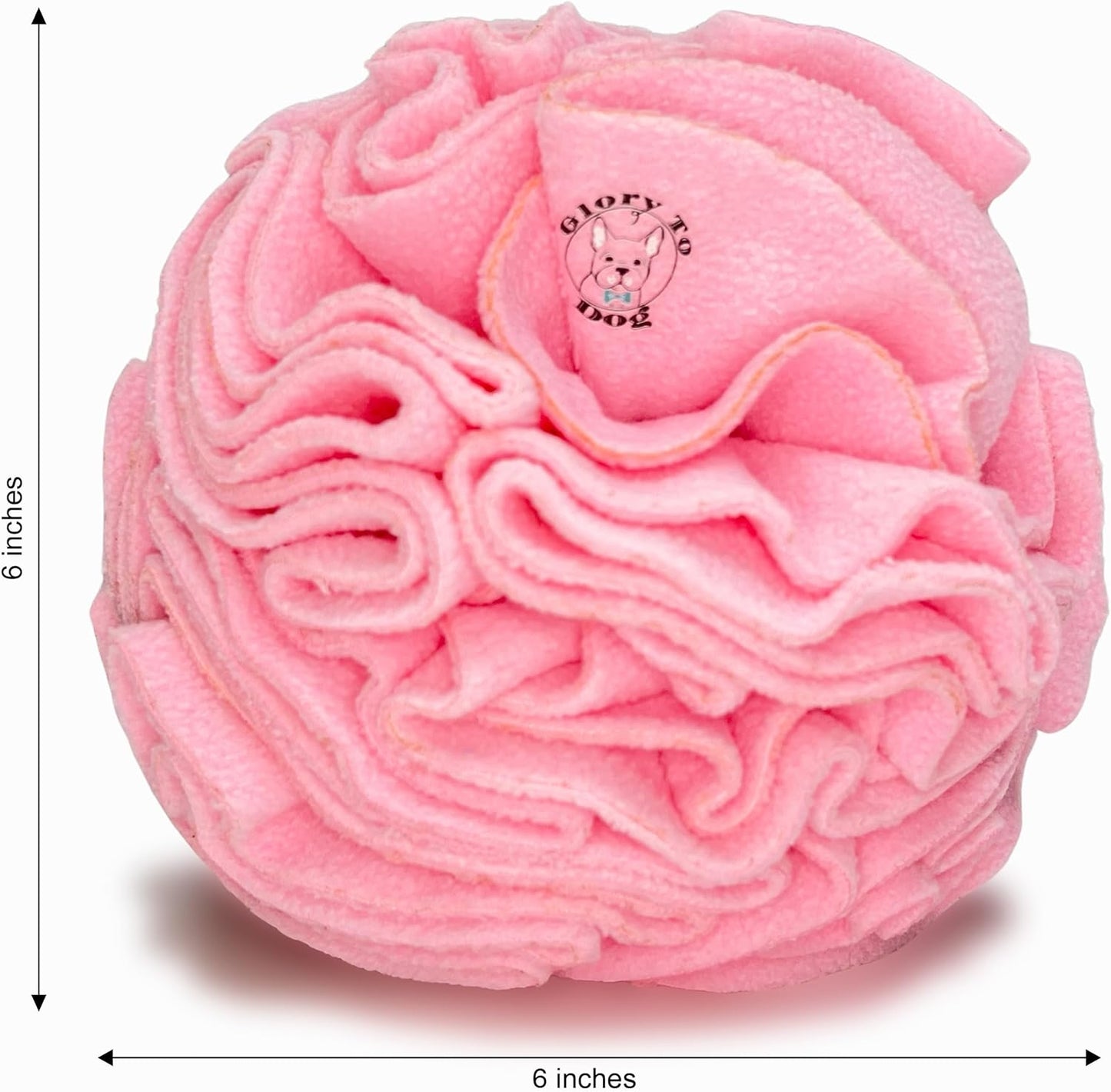 Glory To Dog Medium Breed Snuffle Interactive Foraging Dog Puzzle Ball Toy Pink Large