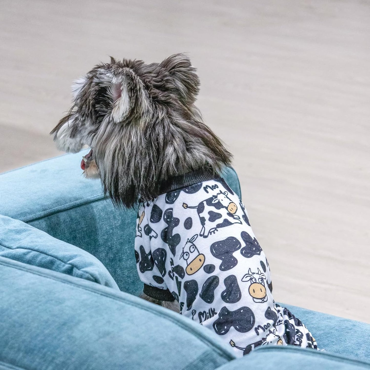 CuteBone Dog Halloween Pajamas Puppy Onesies Small Dogs Soft Pjs Coat Cat Apparel Comfy Pet Christmas Clothes Outfit Doggie Bodysuit P281L