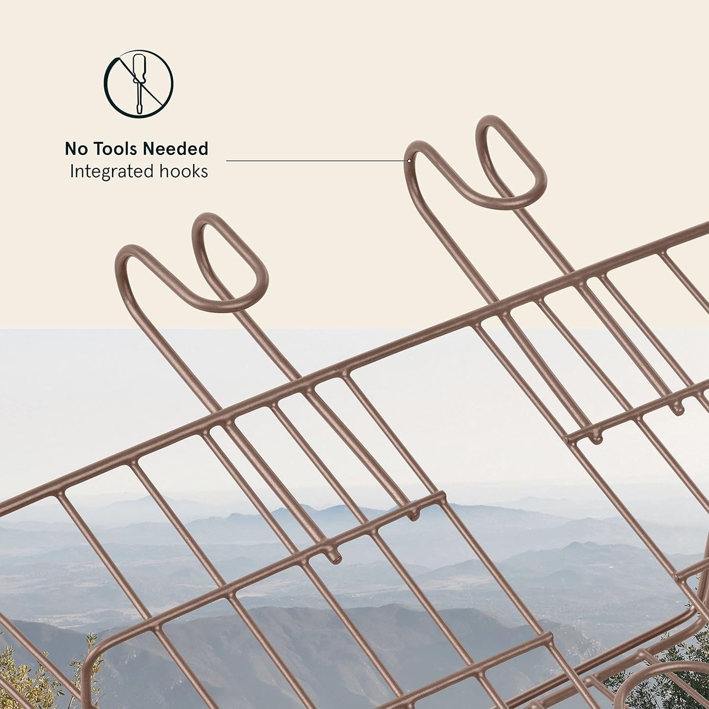 Retrospec Apollo-Lite Lift-Off Bike Basket - Detachable Steel Handlebar Basket with Carrying Handle for Commuting, Shopping & Beach Trips - 14.5in x 9.5in Weather-Resistant Biking Gear