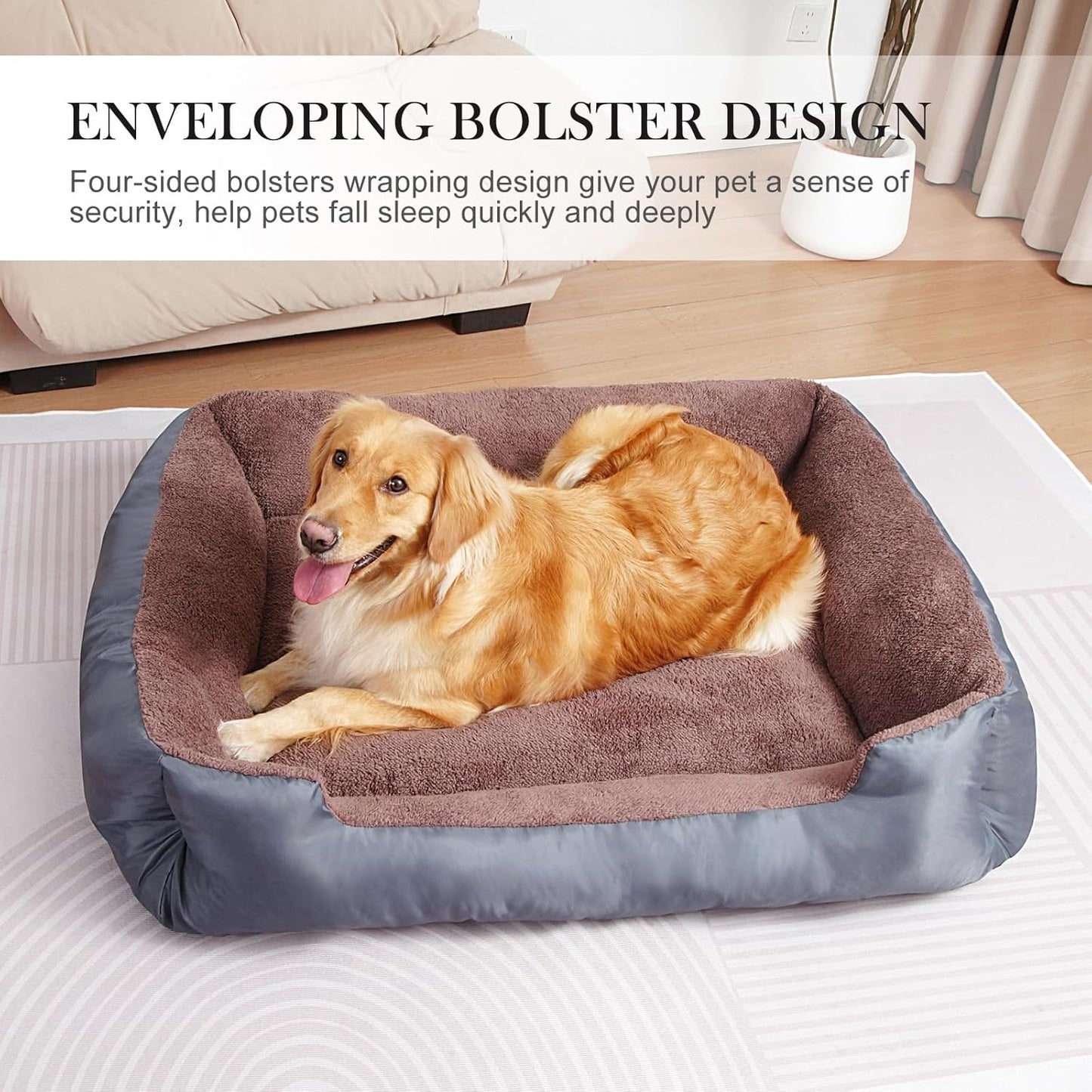 Large Dog Beds, Pet Bed for Large Dogs, Comfortable Dog Bed Machine Washable Up to 30/50/90/100lbs