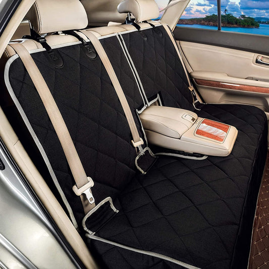 Dog Car Seat Cover Waterproof Dog Seat Cover for Cars Back Seat Heavy-Duty Nonslip Pet Car Seat Cover Protector Armrest Compatible for Trucks Cars & SUVs