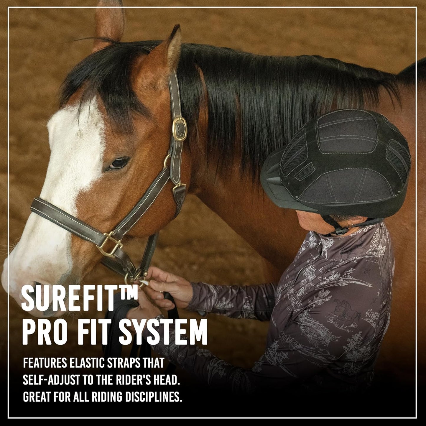 Troxel Sierra Rugged Horse Riding Helmet, Low-Profile, Self-Adjustable Design, Safety Horseback Riding Gear