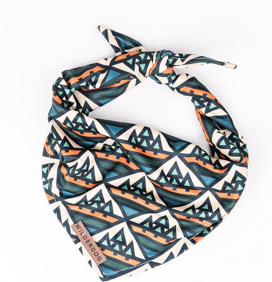 Wilderdog Dog Bandana with Lightweight Quick Drying Poly-Blend Mesh Material in Camp