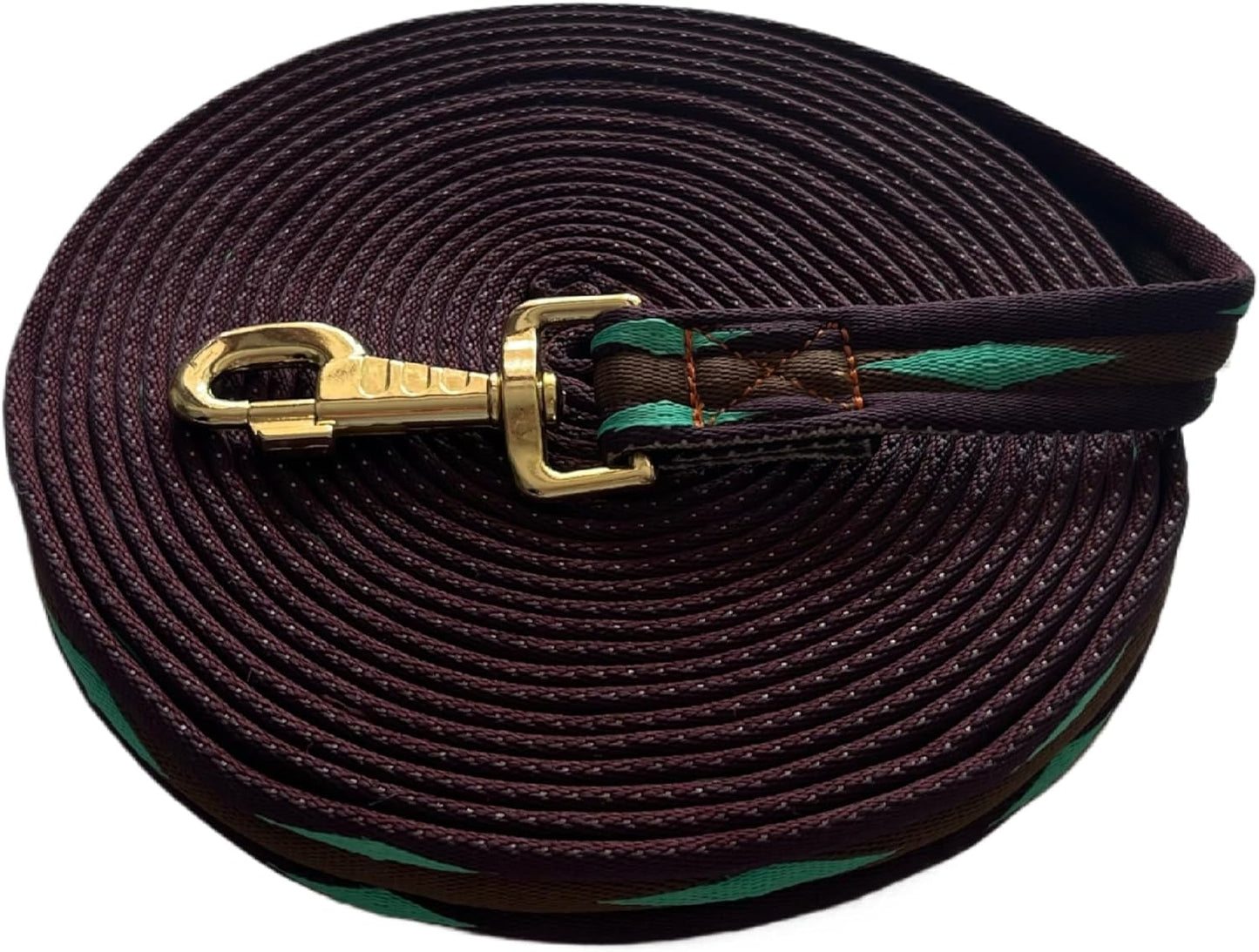 Premium Horse Training Lunge Line with Alloy Trigger Buckle for Accurate Equestrian Training of 26 Foot (8 Meters)