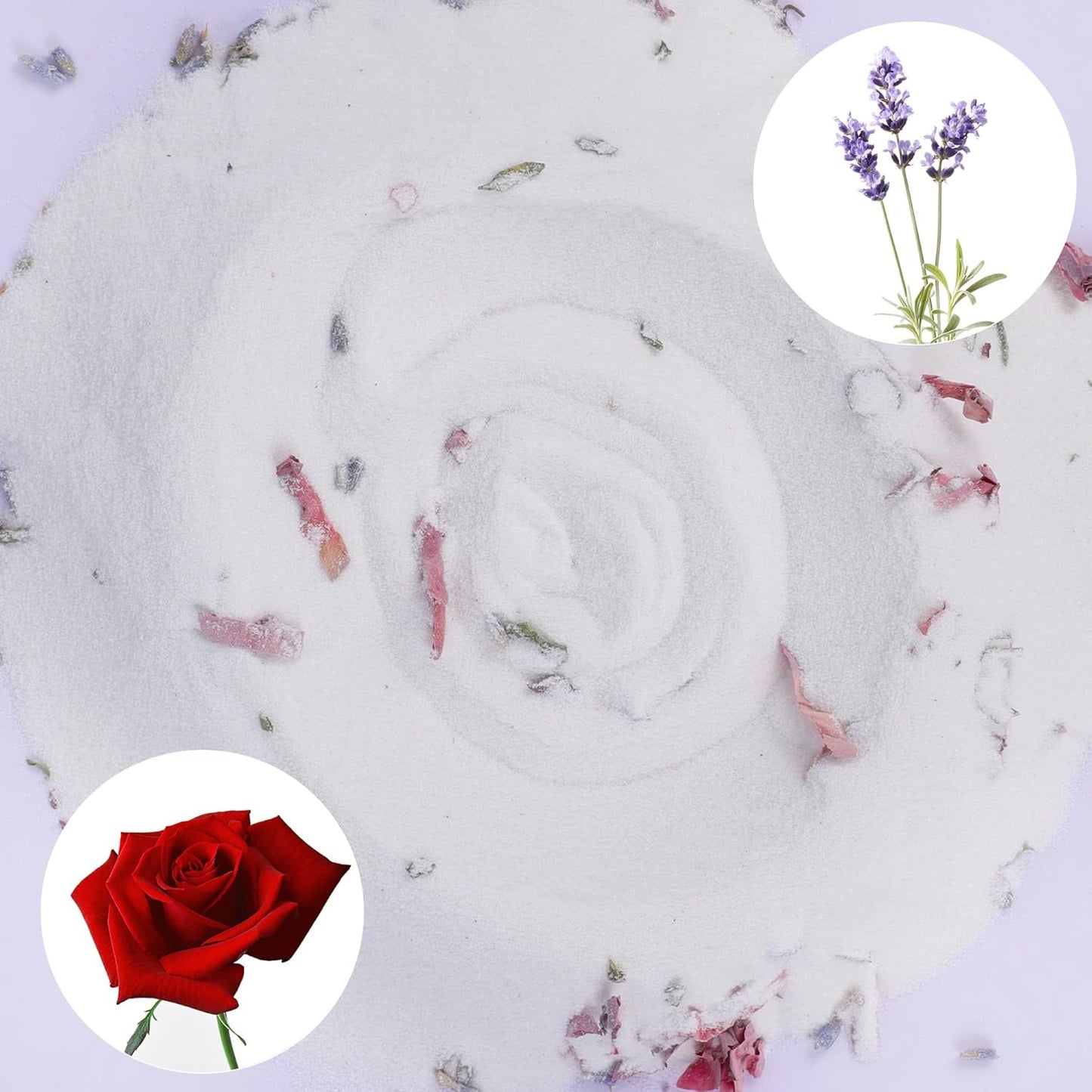 DR.DUDU Hamster Bath Sand, 6.6lb Dust Free Desert Sand or Potty Litter Sand for Hamster Chinchillas Gerbil Syrian Mice Small Animals (White, Flower Smell)