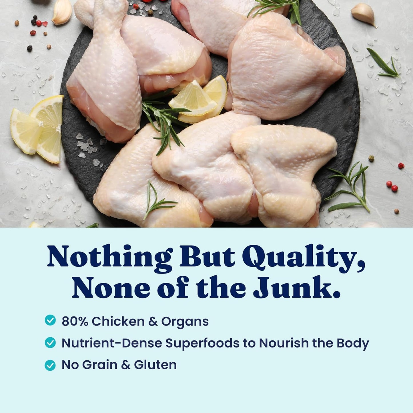 Solid Gold Air Dried Dog Food Toppers for Dry Food - Healthy Dog Treats w/Real Chicken & Superfoods - Serve as a Complete Meal, Topper or Treats - Supports Muscle Growth, Immunity & Digestion - 2lb