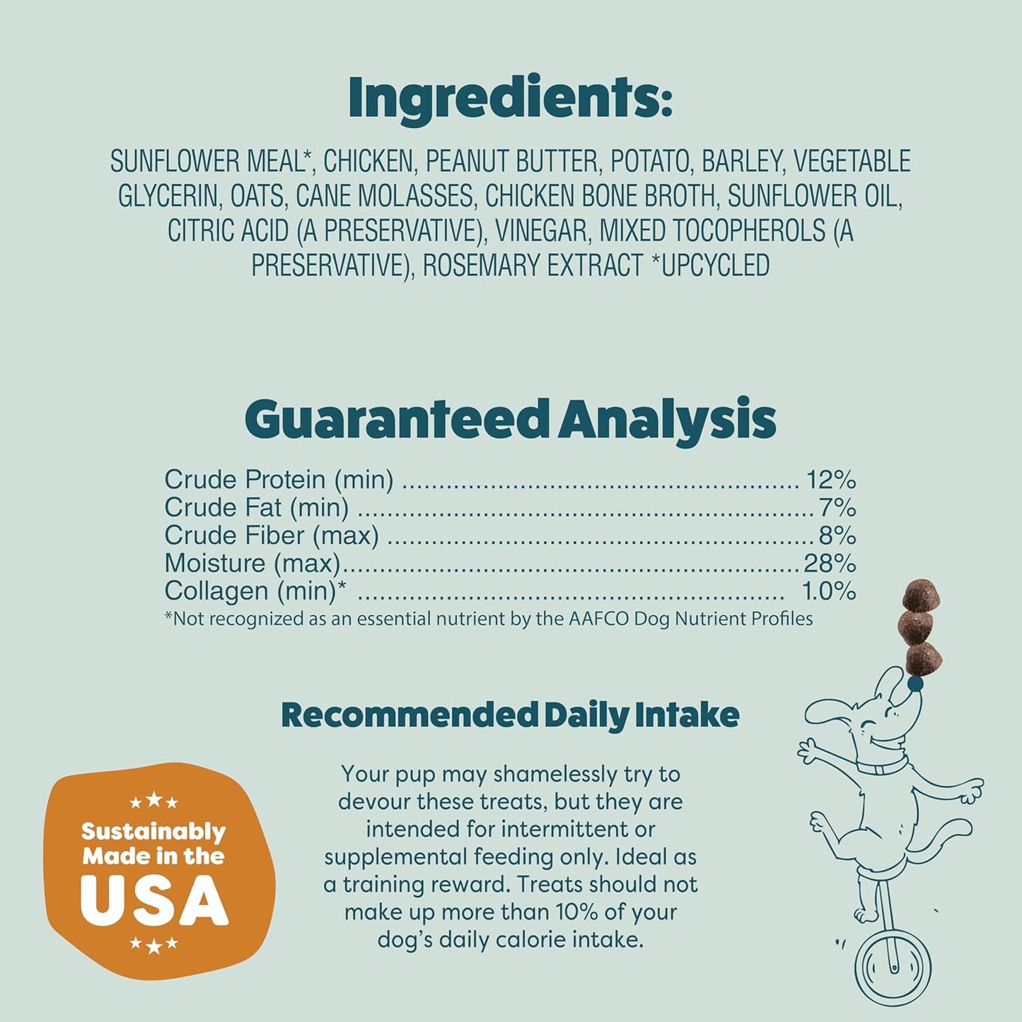 Shameless Pets Bone Broth Dog Training Treats – Soft, Natural Puppy & Dog Treats with Collagen – Healthy, Low-Calorie Training Chews for Small, Medium & Large Dogs - 8oz (Pack of 1)