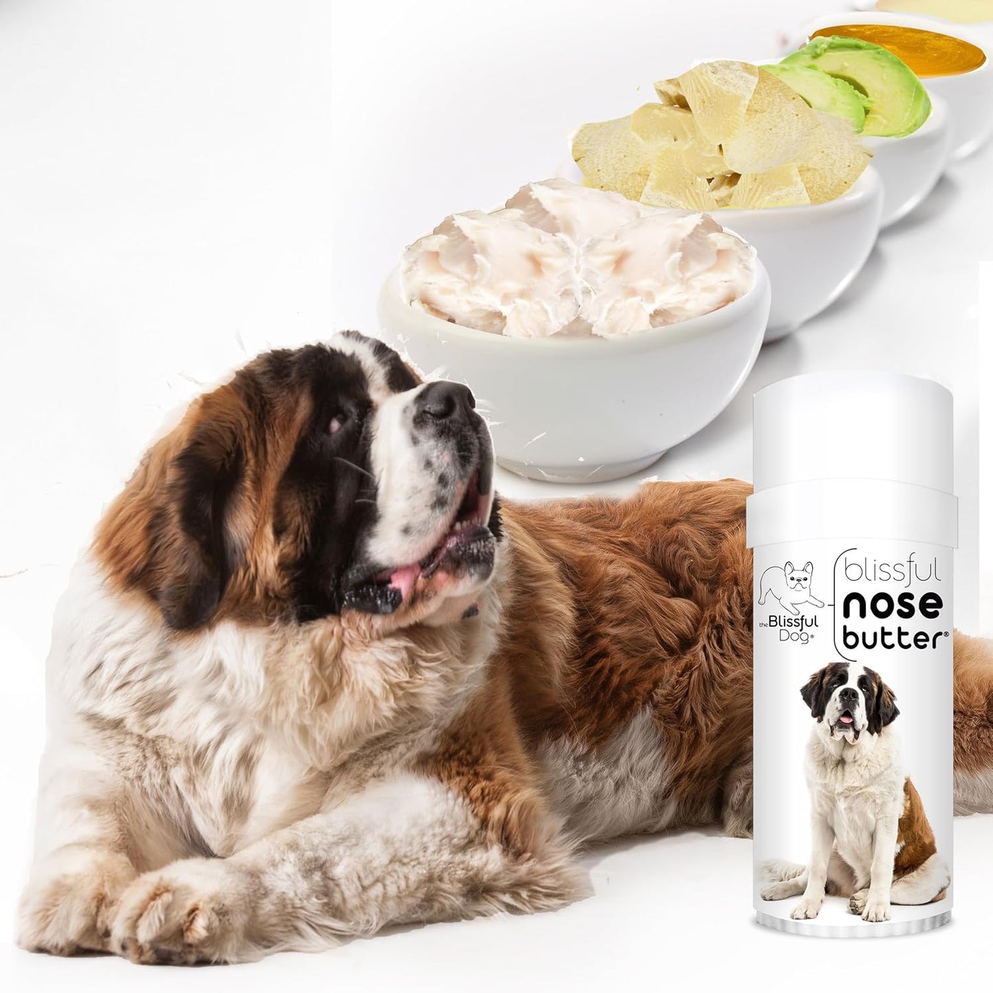 The Blissful Dog Saint Bernard Unscented Nose Butter - Dog Nose Butter, 2 Ounce