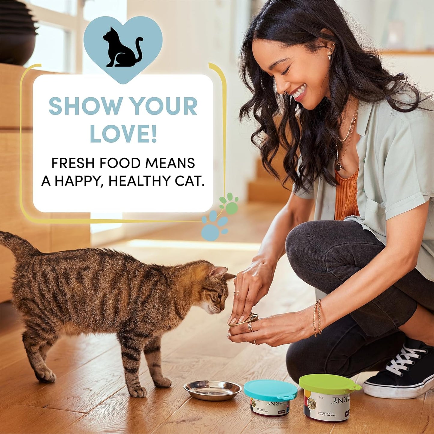 3 Pack Universal Pet Food Can Covers Lids - One fit 3 Standard Size Cans for Cats and Dogs Food Cans - Easy to Clean - Safe Silicone - Forest Ember