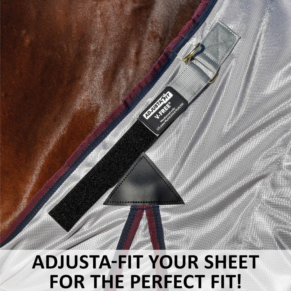 Dura-Tech RipGuard Adjusta-Fit Horse Fly Sheets | Self-Repairing Durability | Enhanced UV & Insect Protection | Ideal for All Horse Breeds