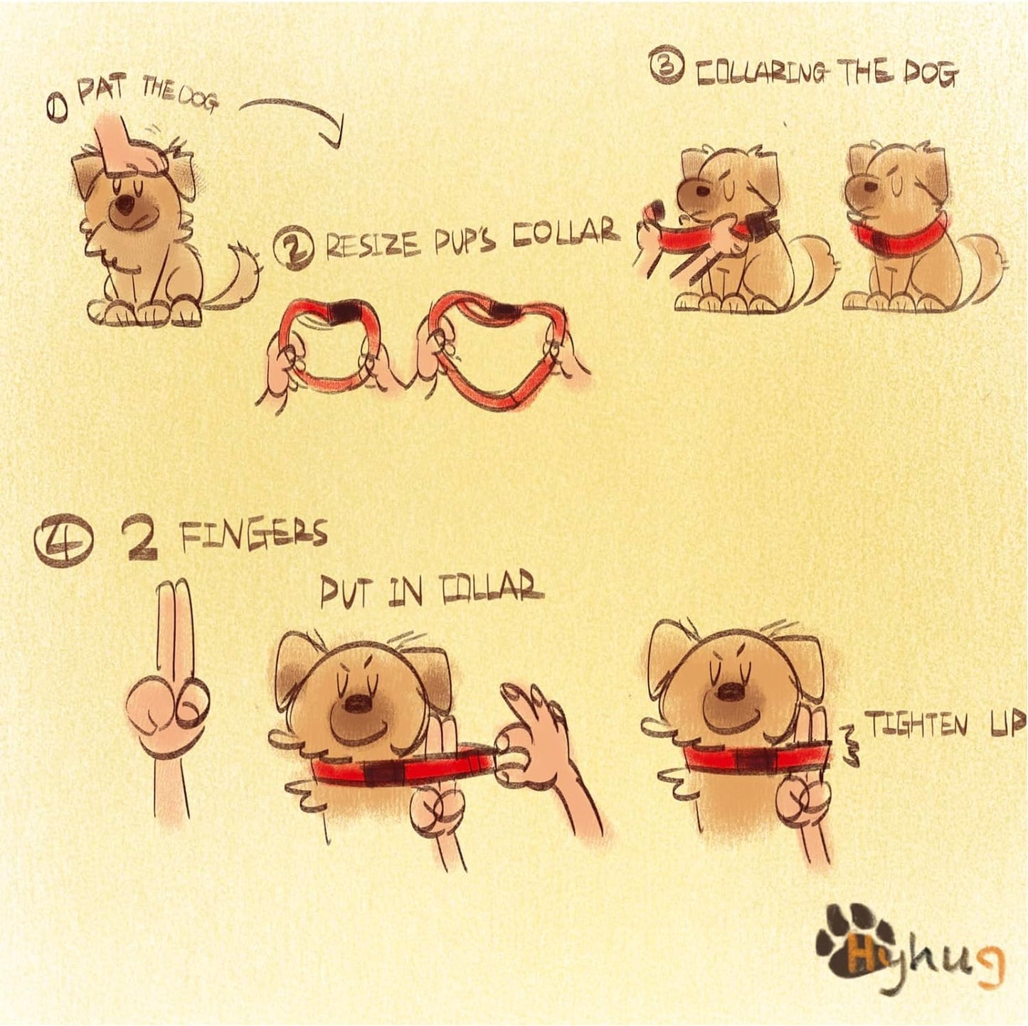 Hyhug Pets Solid Color Classic Regular Heavy Duty Basic Collar for Small Dogs, Unique Design Adjustment Triglide Slide (Buckle) Can Attached Name Tag Accessories. (Small, Sleet Gray)