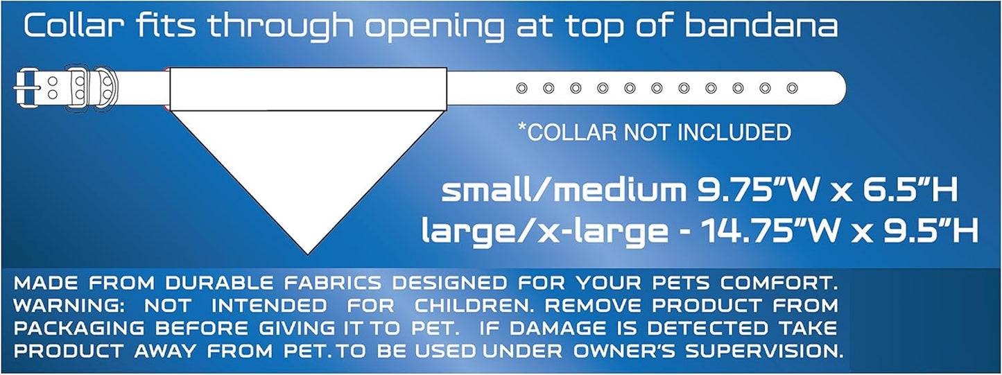 Pets First Collegiate Pet Accessories, Reversible Bandana, Texas Tech Red Raiders, Large/X-Large