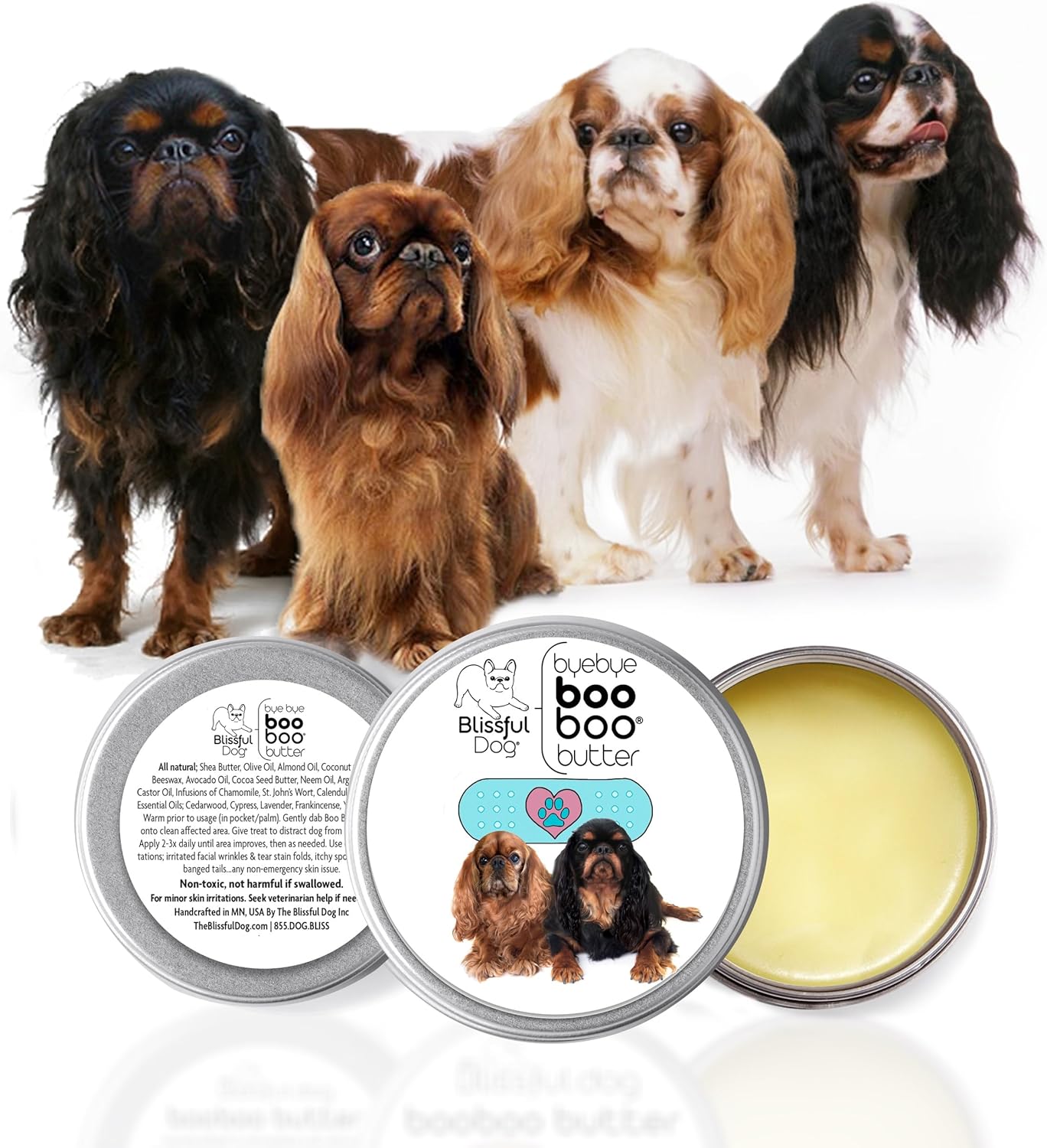 The Blissful Dog English Toy Spaniel Boo Boo Butter, 16 oz.