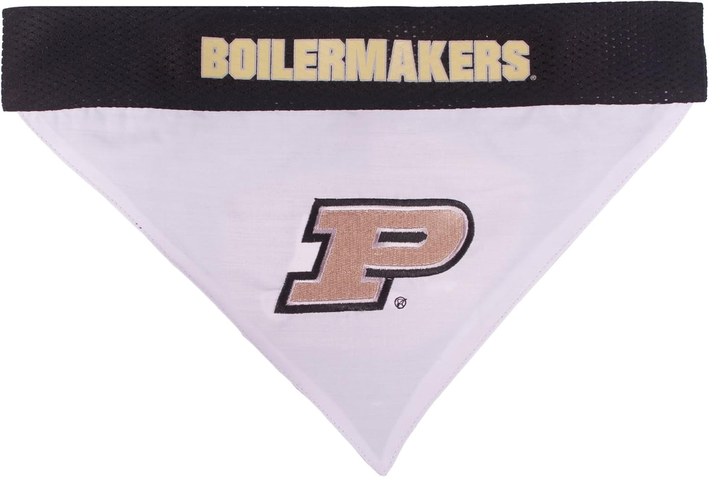Pets First Collegiate Pet Accessories, Reversible Bandana, Purdue Boilermakers, Large/X-Large