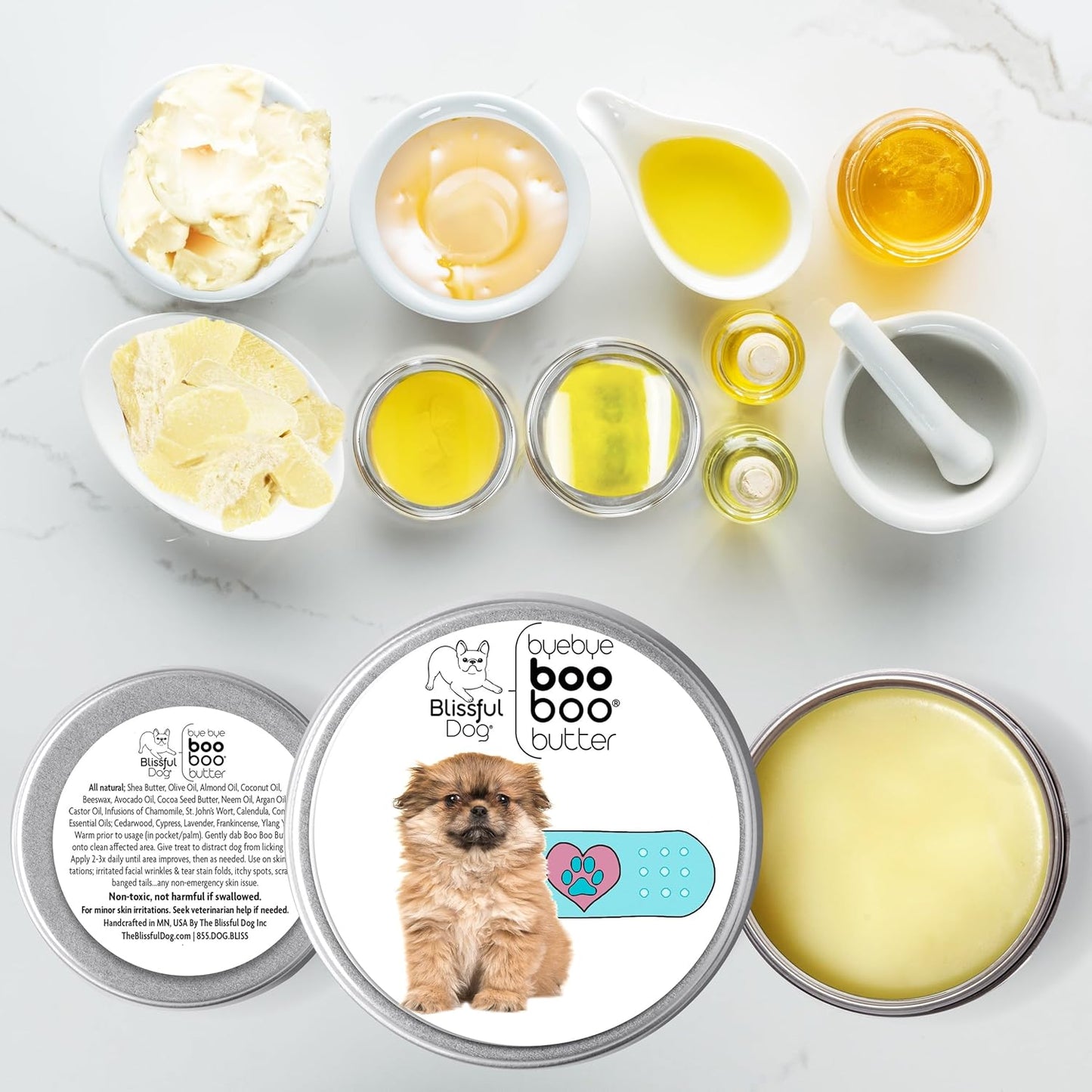 The Blissful Dog Tibetan Spaniel Boo Boo Butter, 4 oz