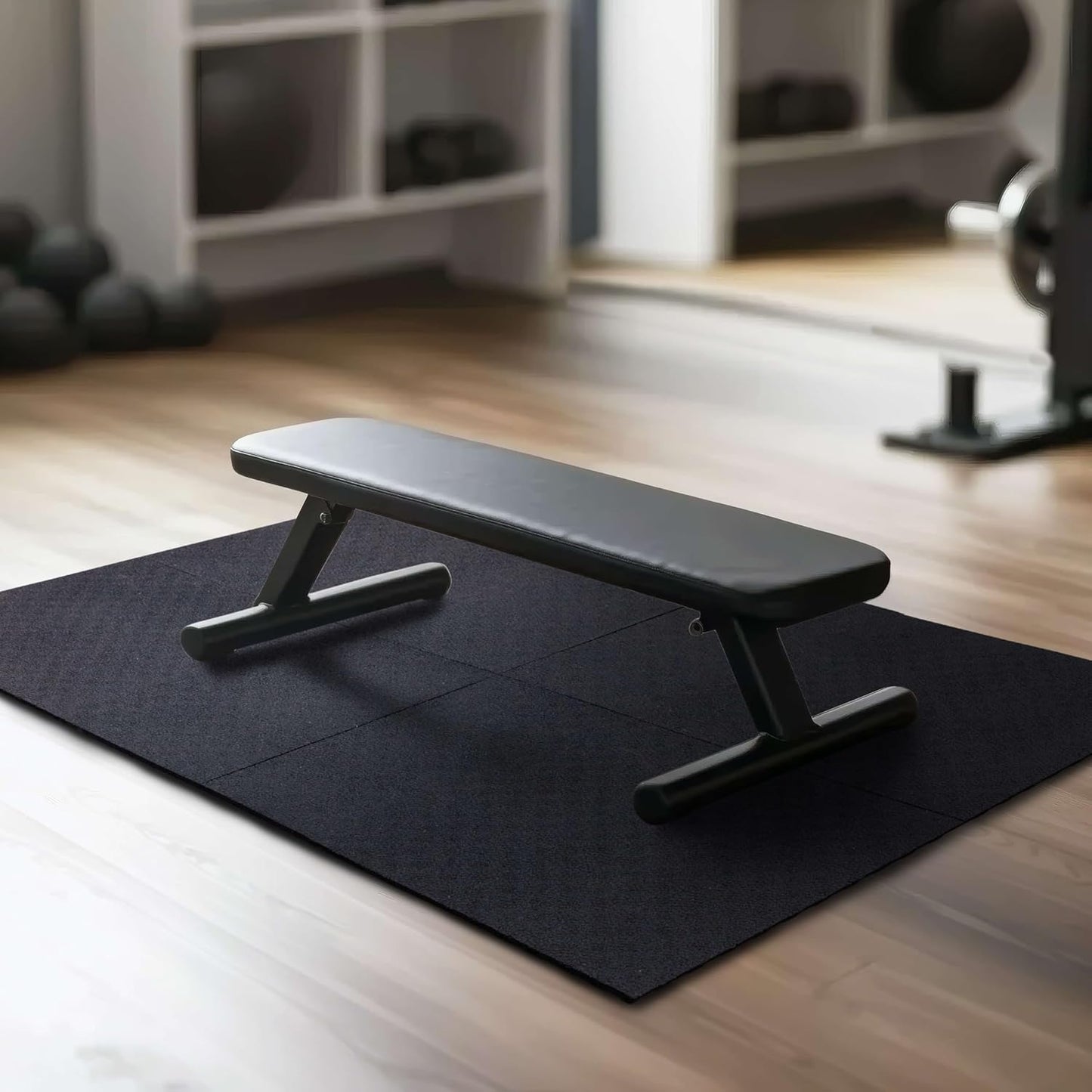 Mohawk Home Heavy Duty Rubber Stall Mat - Gym Floor- Under Dog Crate - All Purpose Utility 2'x3' - 1/2" Thick