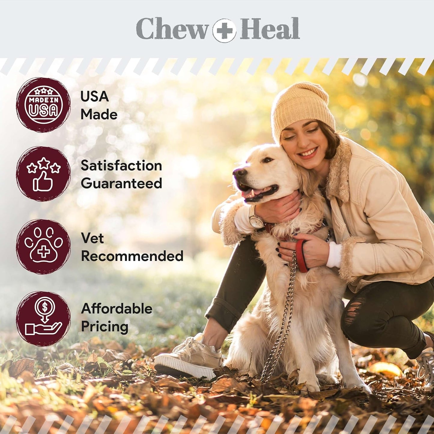 Salmon Oil for Dogs - Soft Chew Omega Treats for Skin and Coat - Fish Oil Blend of Essential Fatty Acids, Omega 3 and 6, Vitamins, Antioxidants and Minerals - Made in USA (180 Chews, Lamb)