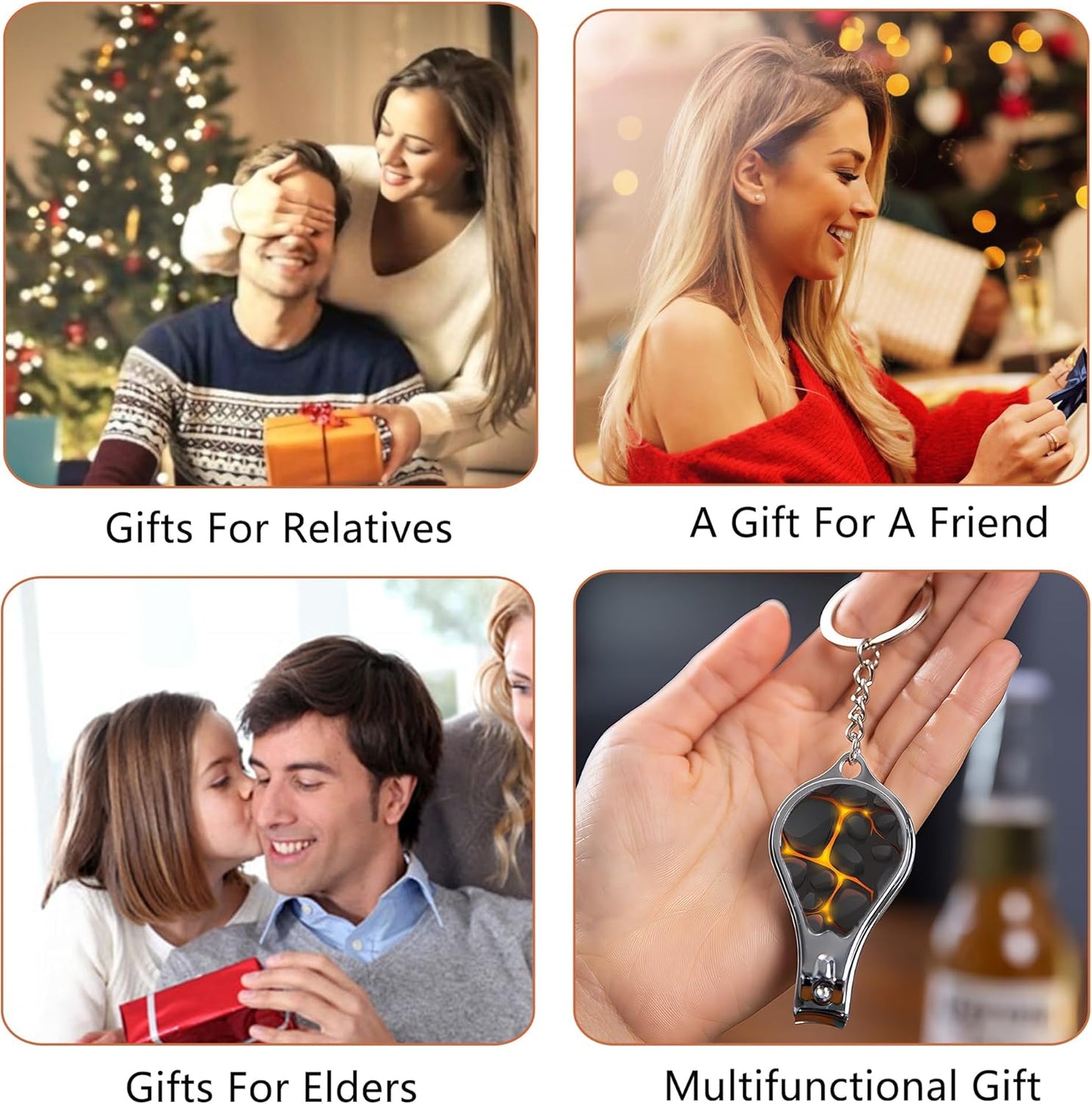 Nail Clippers with Key Chain Cute Stainless Steel Nail Cutter with File Professional Toenail Clipper for Men Multifunction Toenail Clipper 2 Pack Nique Cutter for Adult(Black Marble)