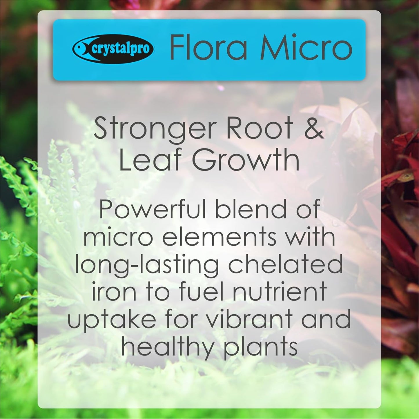 Flora Micro - Iron and Micro Nutrient Fertilizer for Aquarium Plants - Enhances Leaf Color and Healthy Growth in Freshwater Aquariums - Part of The Flora Nutrition Series - 16.9 fl oz