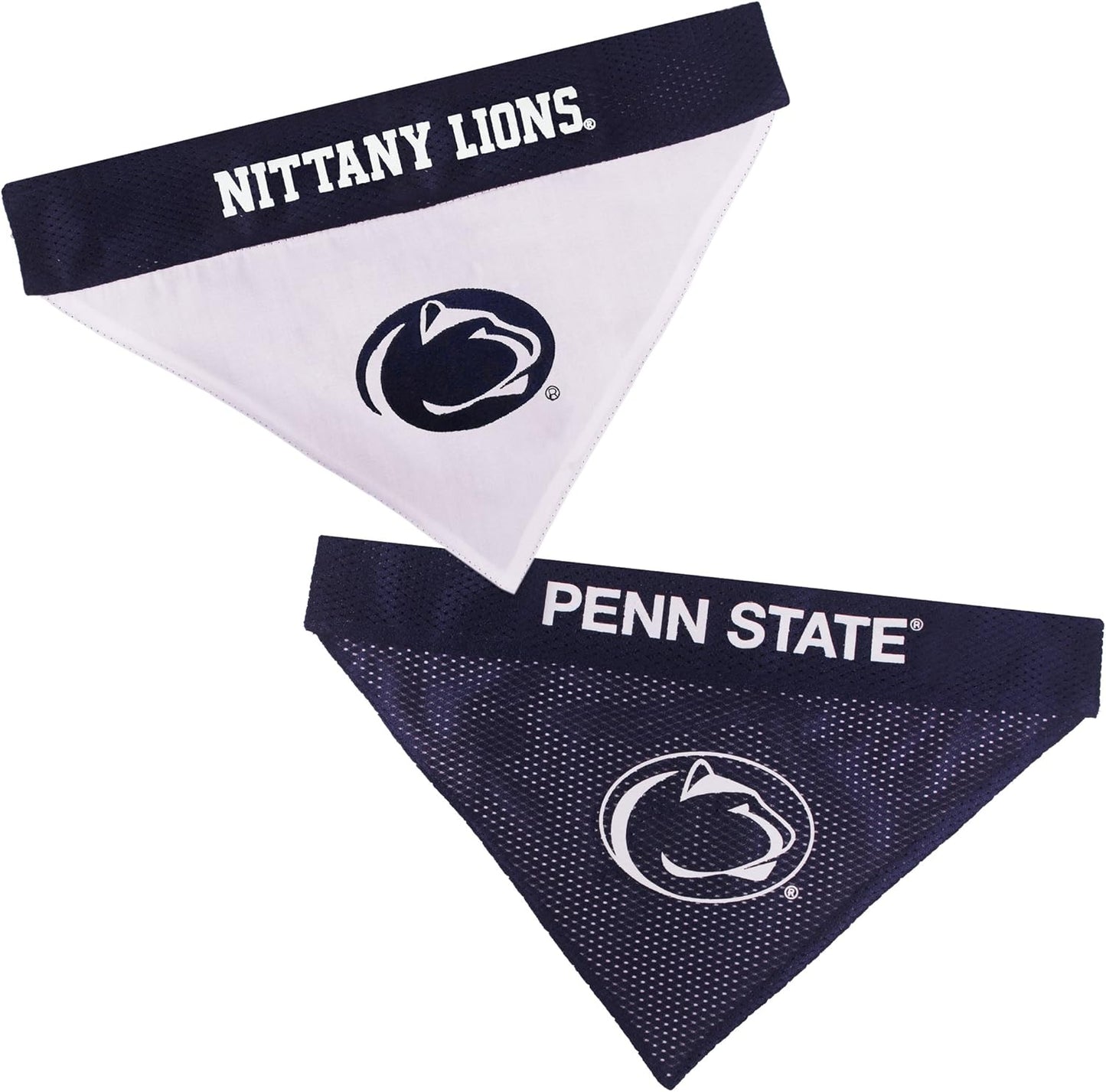 Pets First Collegiate Pet Accessories, Reversible Bandana, Penn State Nittany Lions, Large/X-Large