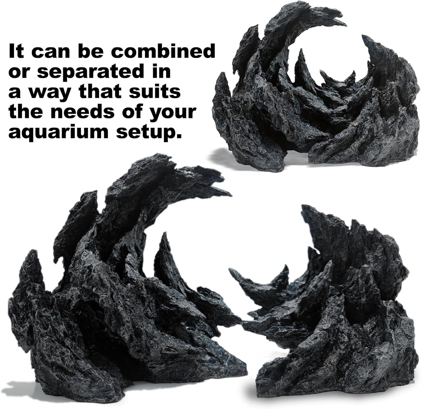 Fish Tank Decor Rocks.Aquarium Decoration Model.Easy Superior Aquascape (Perched Canyon-15inch)