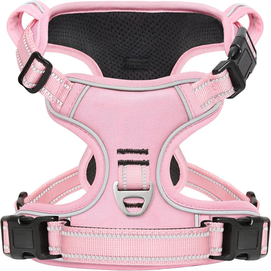 No Pull Dog Harness, No Choke Front Lead Dog Reflective Harness, Adjustable Soft Padded Pet Vest with Easy Control Handle for Small Medium Large Dogs, X-Large (Pack of 1)