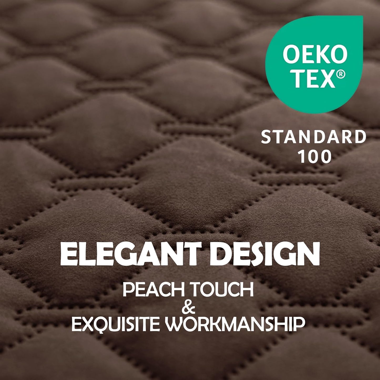 gogobunny 100% Double-Sided Waterproof Dog Bed Cover Pet Blanket Sofa Couch Furniture Protector for Puppy Large Dog Cat, Reversible (82x102 Inch (Pack of 1), Dark Chocolate/Light Chocolate)