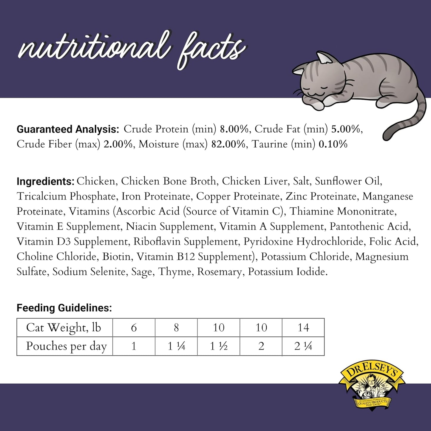 Dr. Elsey's Clean Protein Chicken Home Style Recipe All-Meat Pouch (Pack of 12)