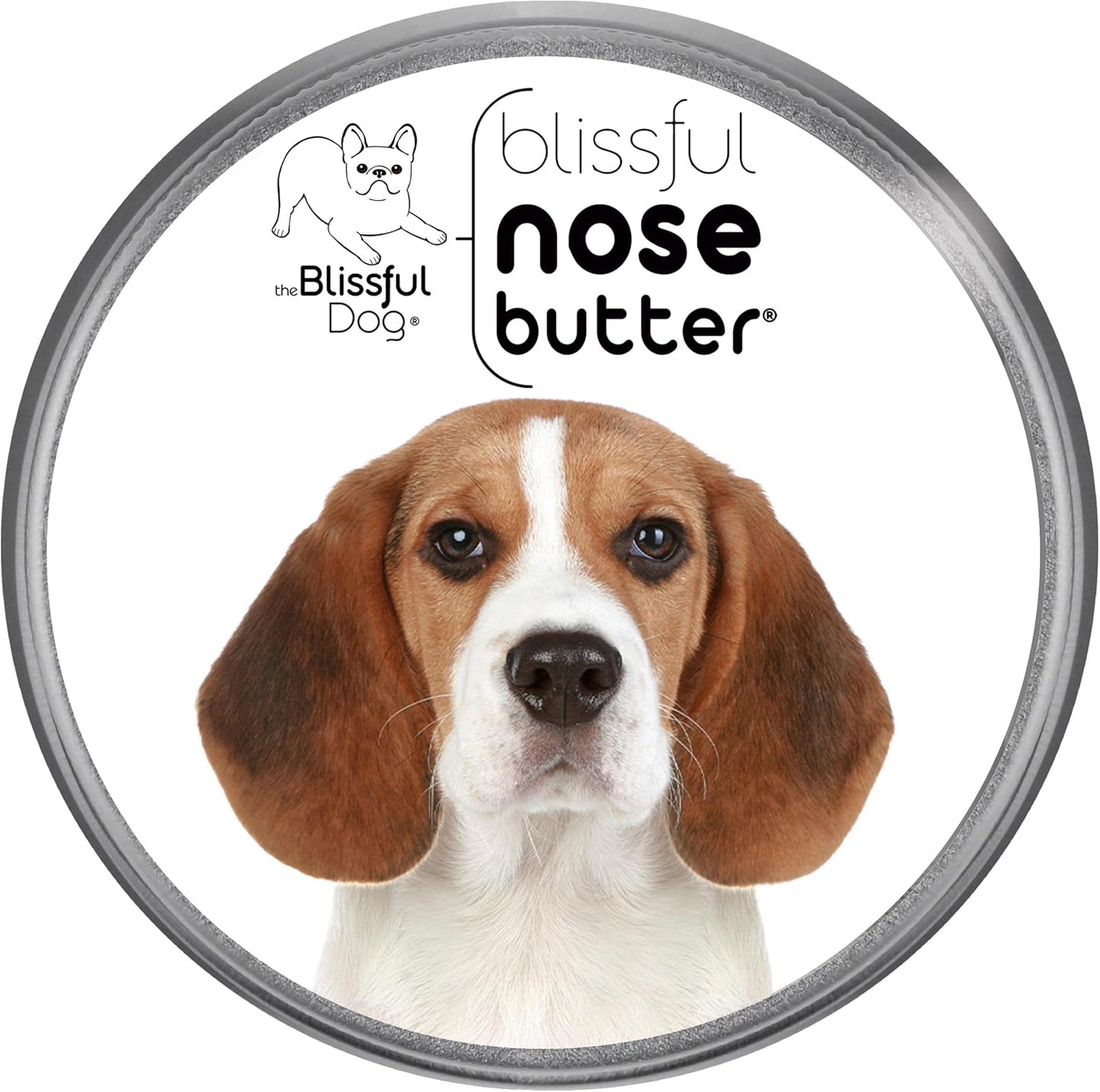 The Blissful Dog Beagle Nose Butter for Dry, Cracked Skin, Lick-Safe Dog Nose Balm with Moisturizing Shea Butter, Almond, Olive, and Essential Oils, Pet Supplies, Uncented, 4 oz.