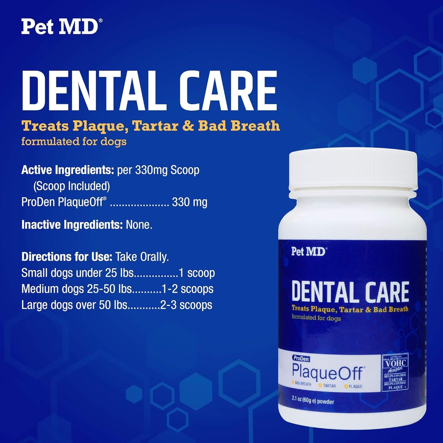 Pet MD Proden PlaqueOff & Dental Wipes for Dogs