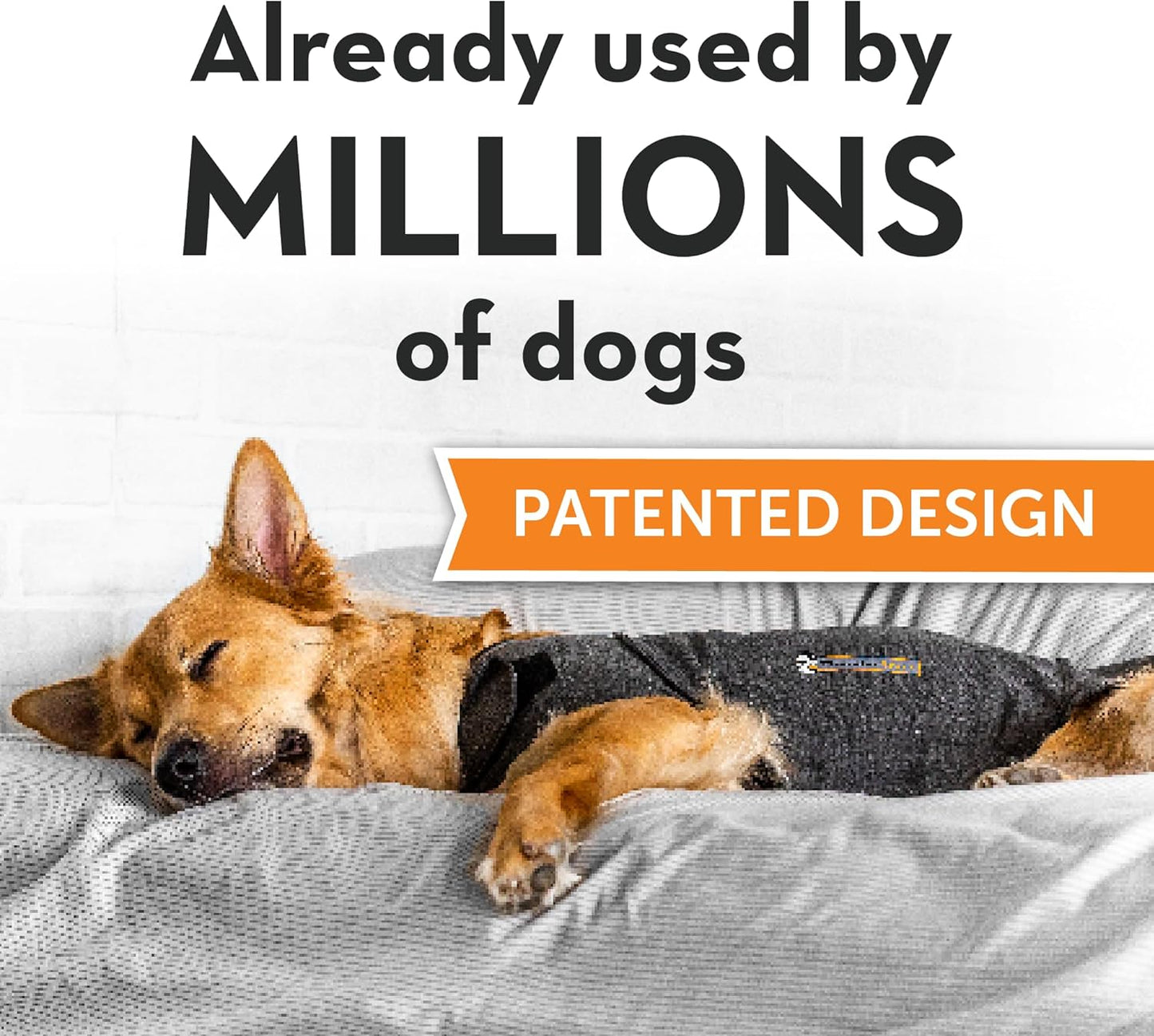 ThunderShirt for Dogs, X Small, Heather Gray Classic - Dog Anxiety Relief Calming Vest